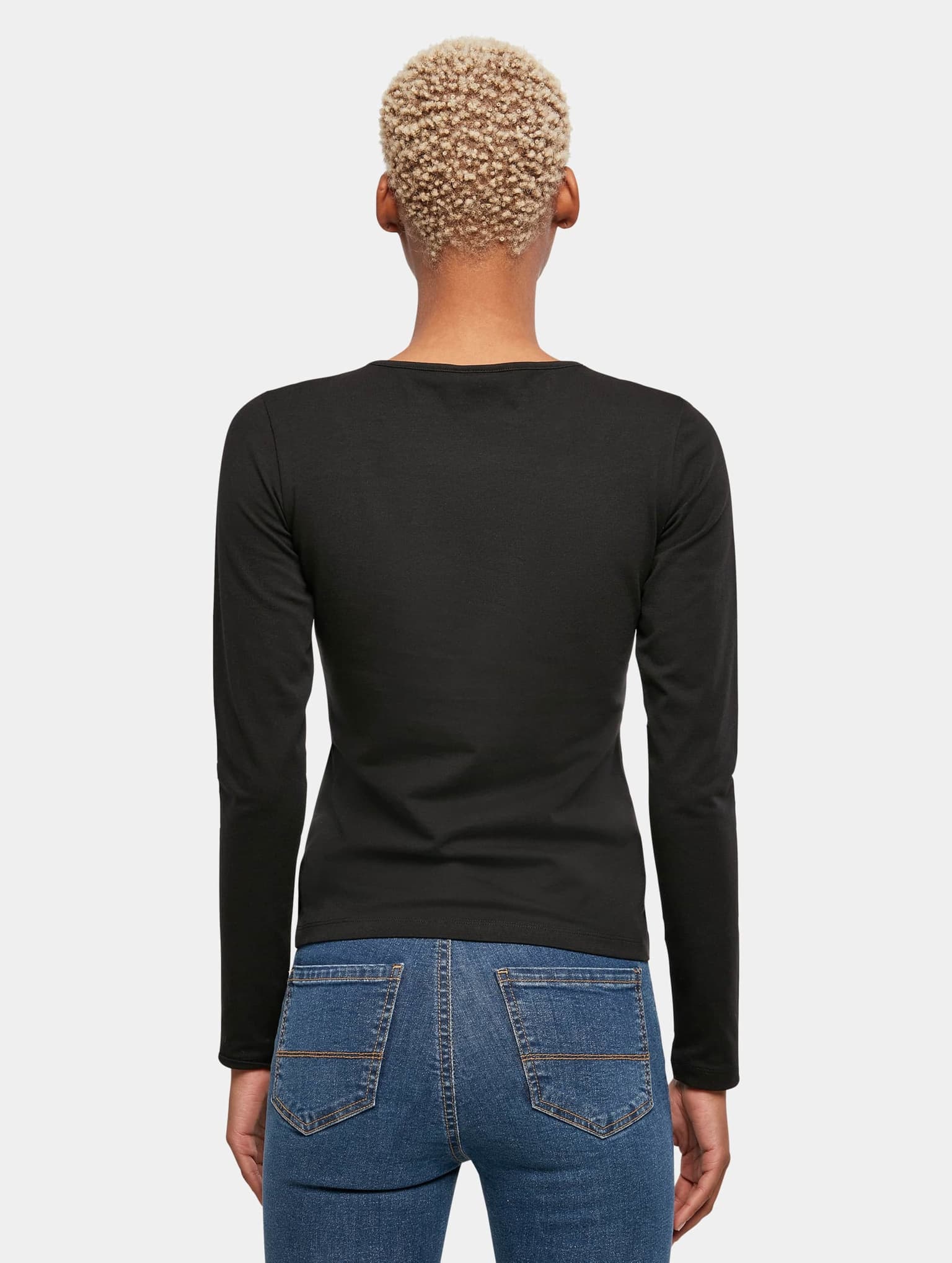 Urban Classics Ladies Crossed Cut Out Longsleeve – Bild 2