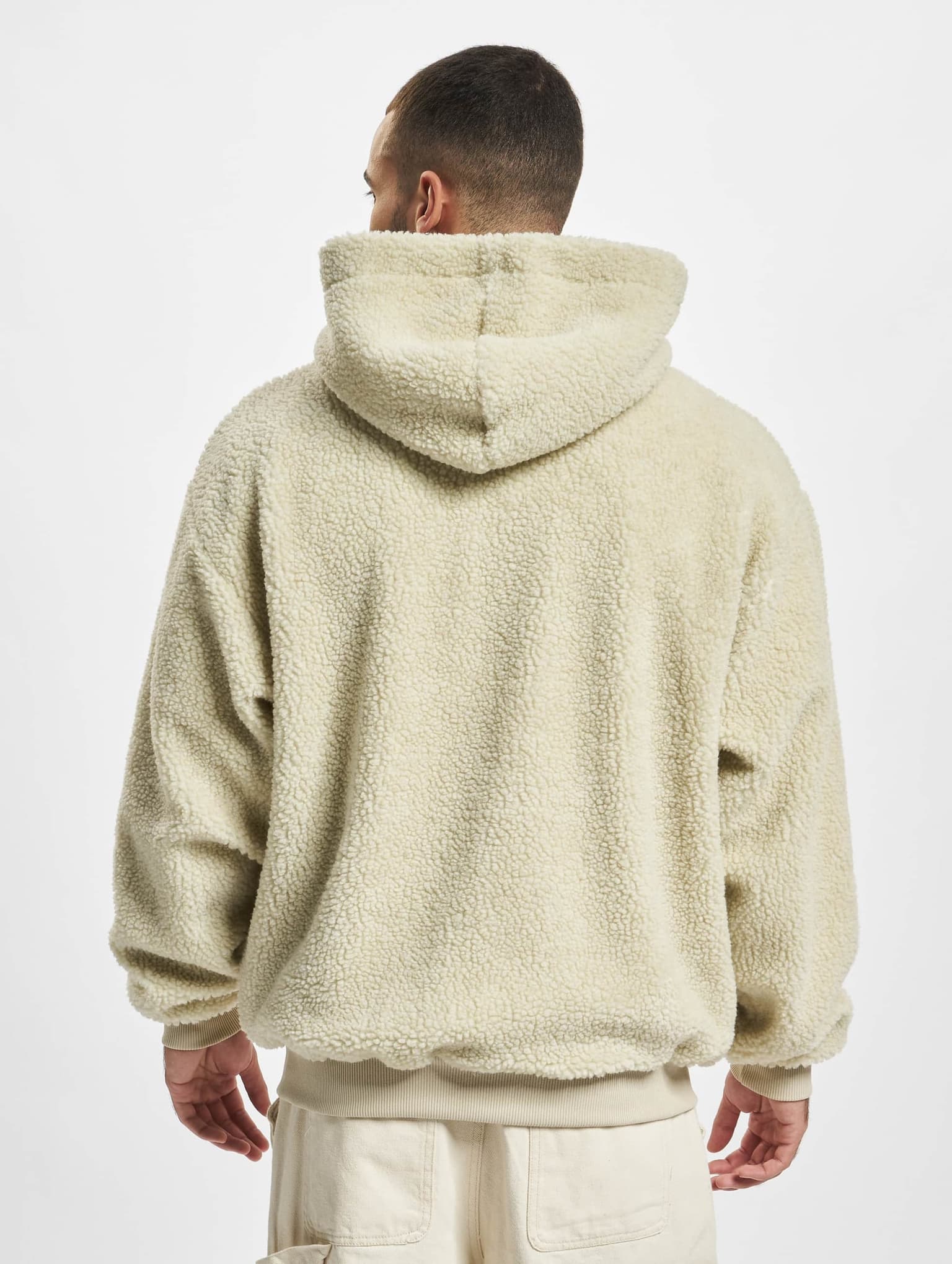 Karl Kani KM223-001-2 Varsity OS Teddy Zip Hoodie cream – Bild 2
