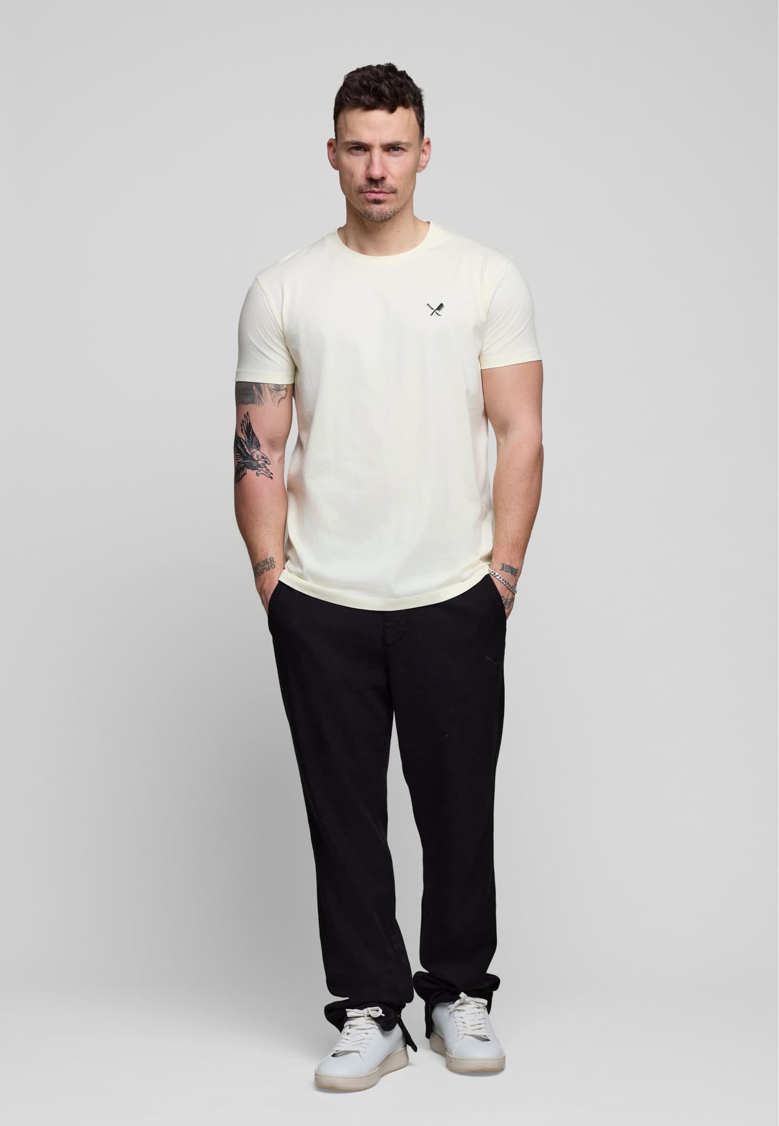 Distorted People Double Jersey Crew Neck – Bild 3