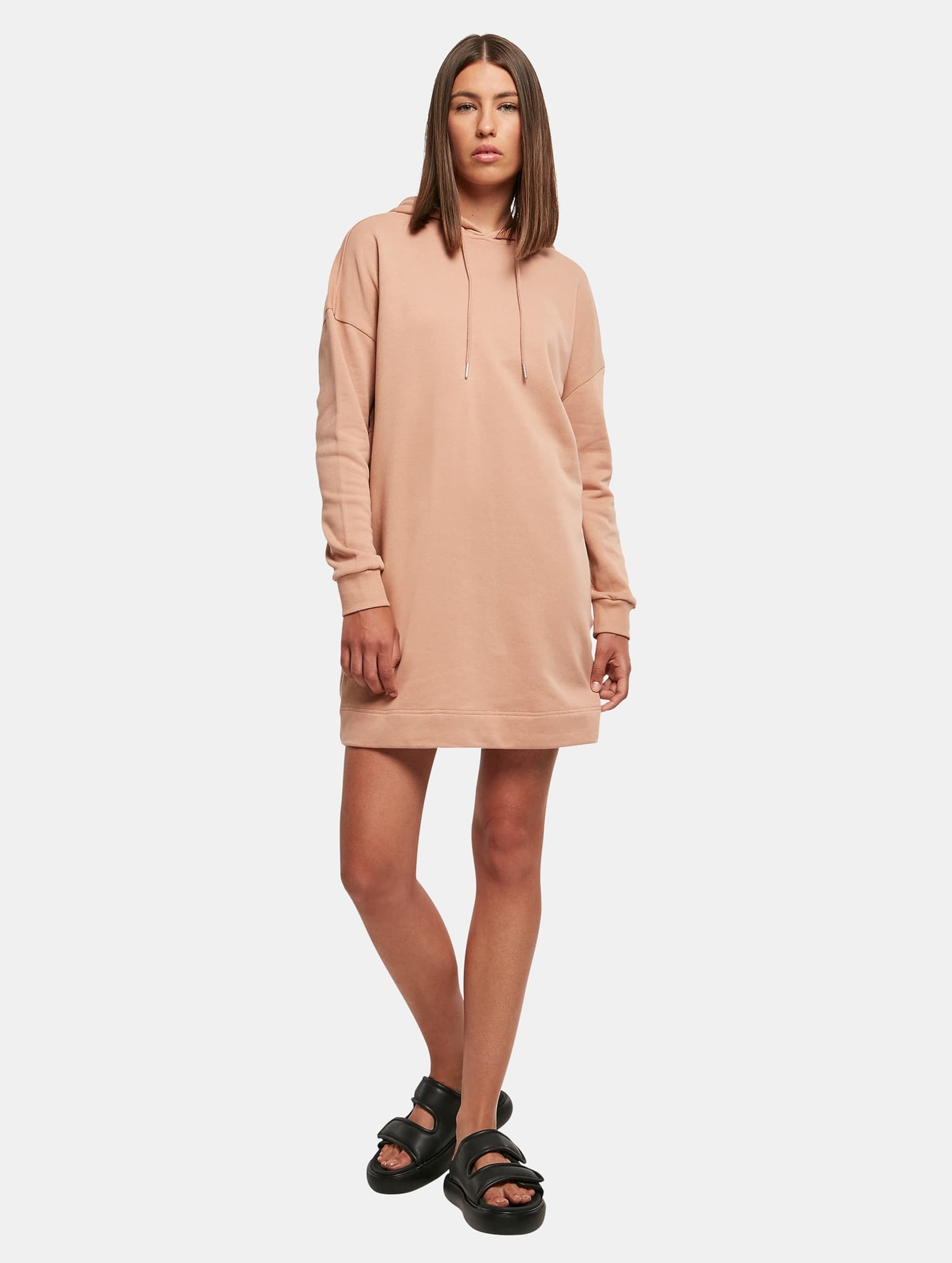 Urban Classics Ladies Essentials Oversized Terry Hoody Dress – Bild 4