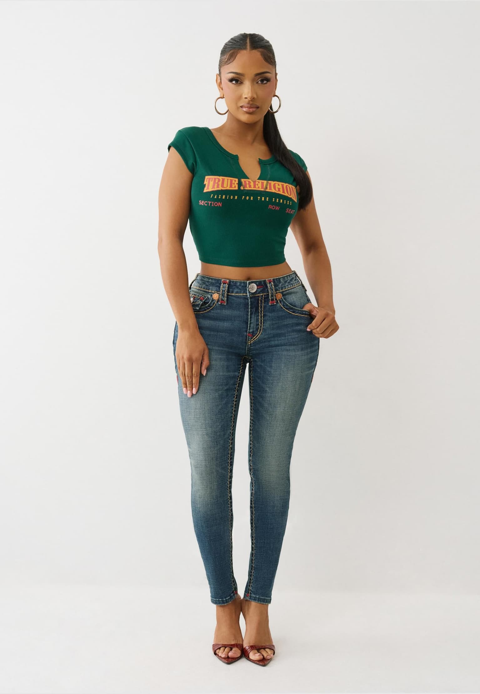 True Religion ANNIVERSARY TR RIBBED V NOTCH – Bild 4