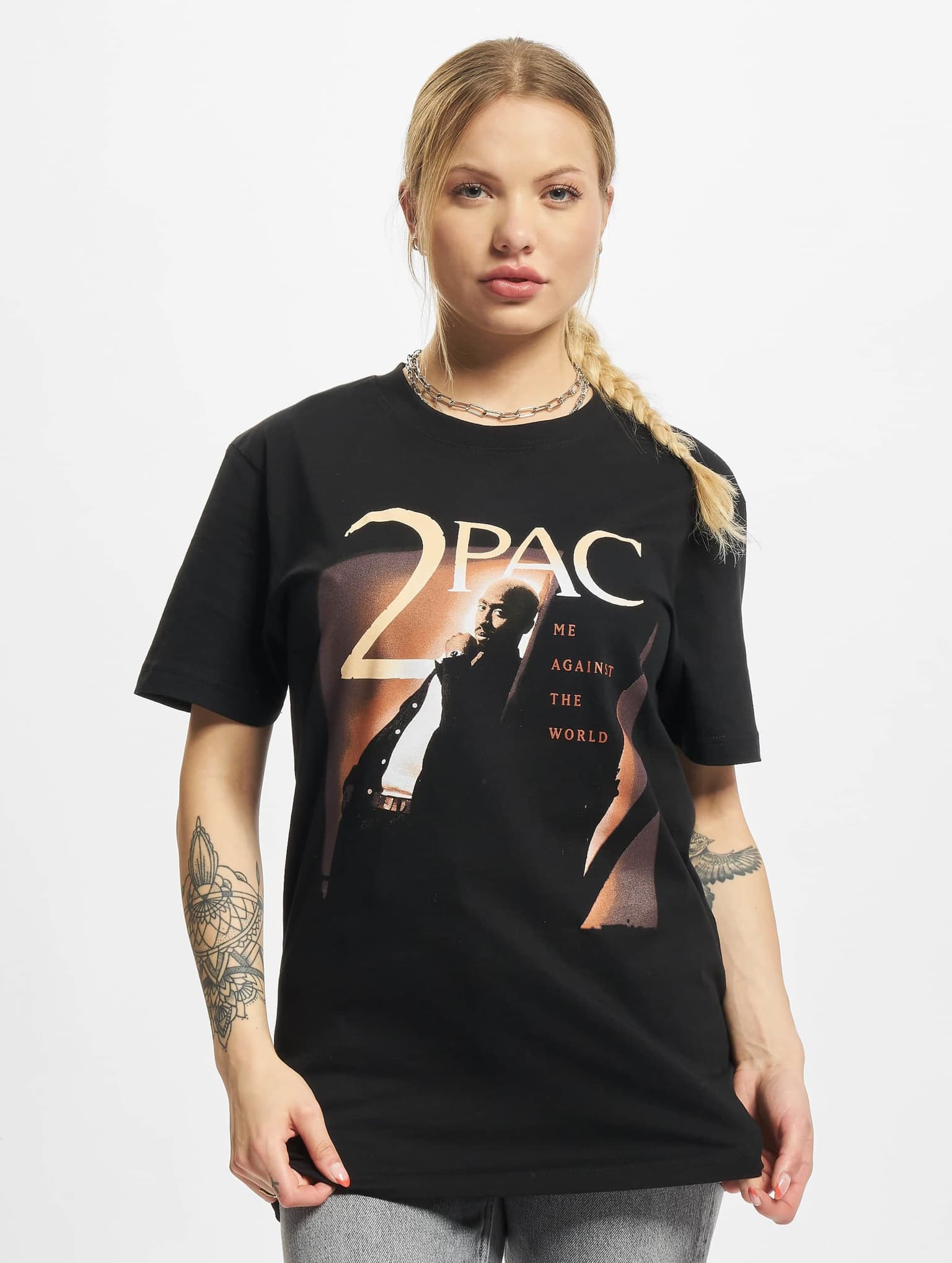 Merchcode Ladies Tupac Me Against The World Cover Tee – Bild 3
