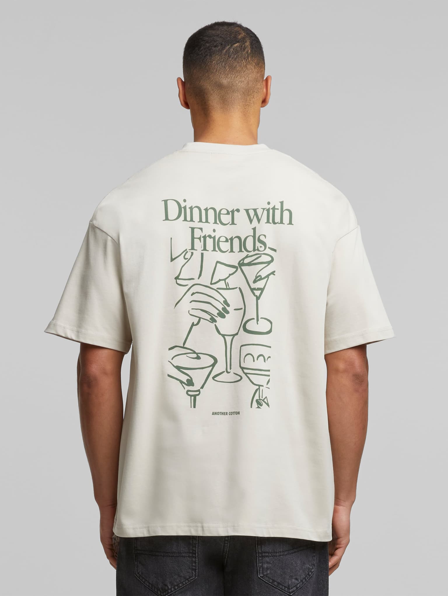 Another Cotton Lab Dinner With Friends T-Shirt – Bild 3