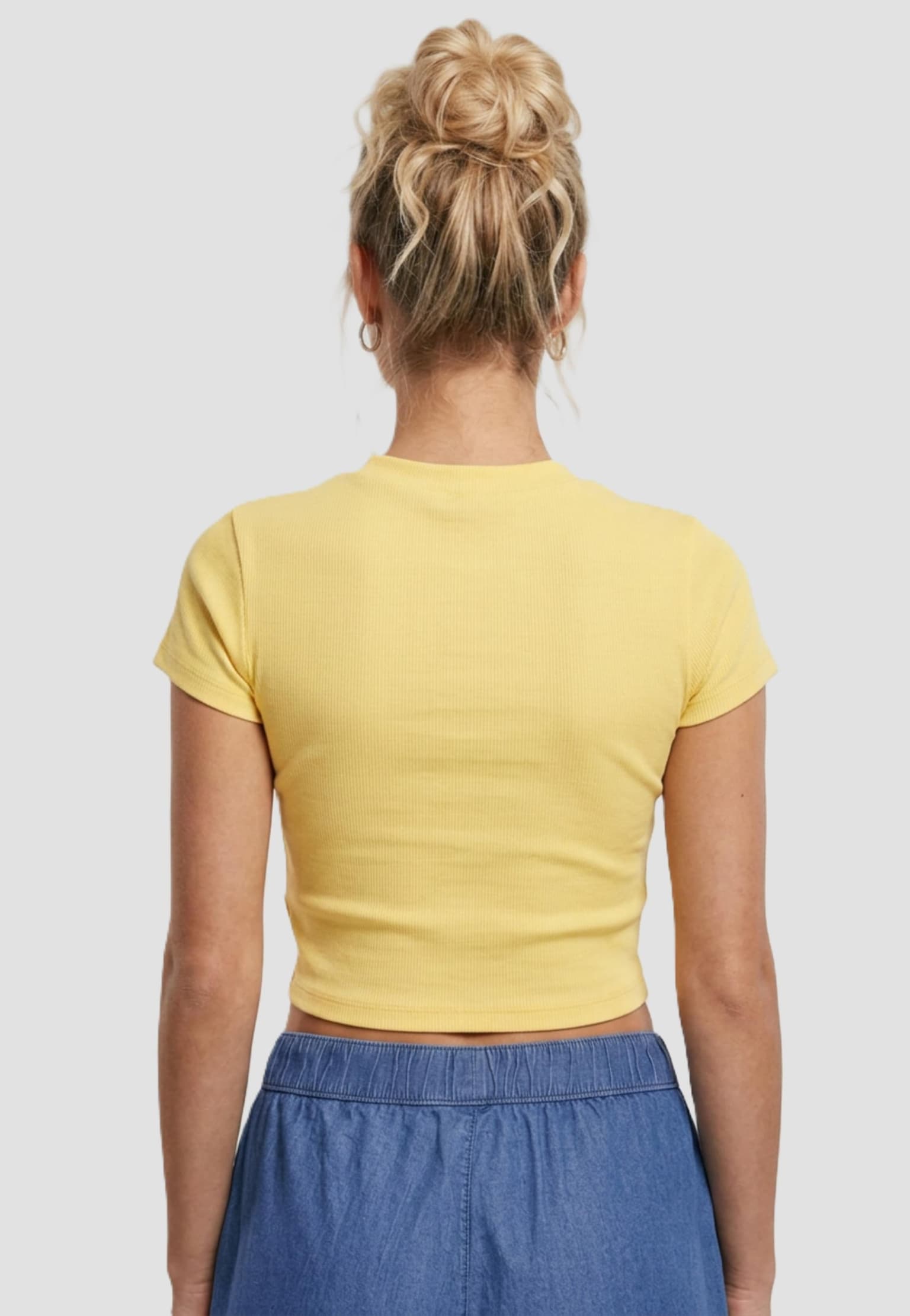 Urban Classics Ladies Stretch Jersey Cropped Tee – Bild 2