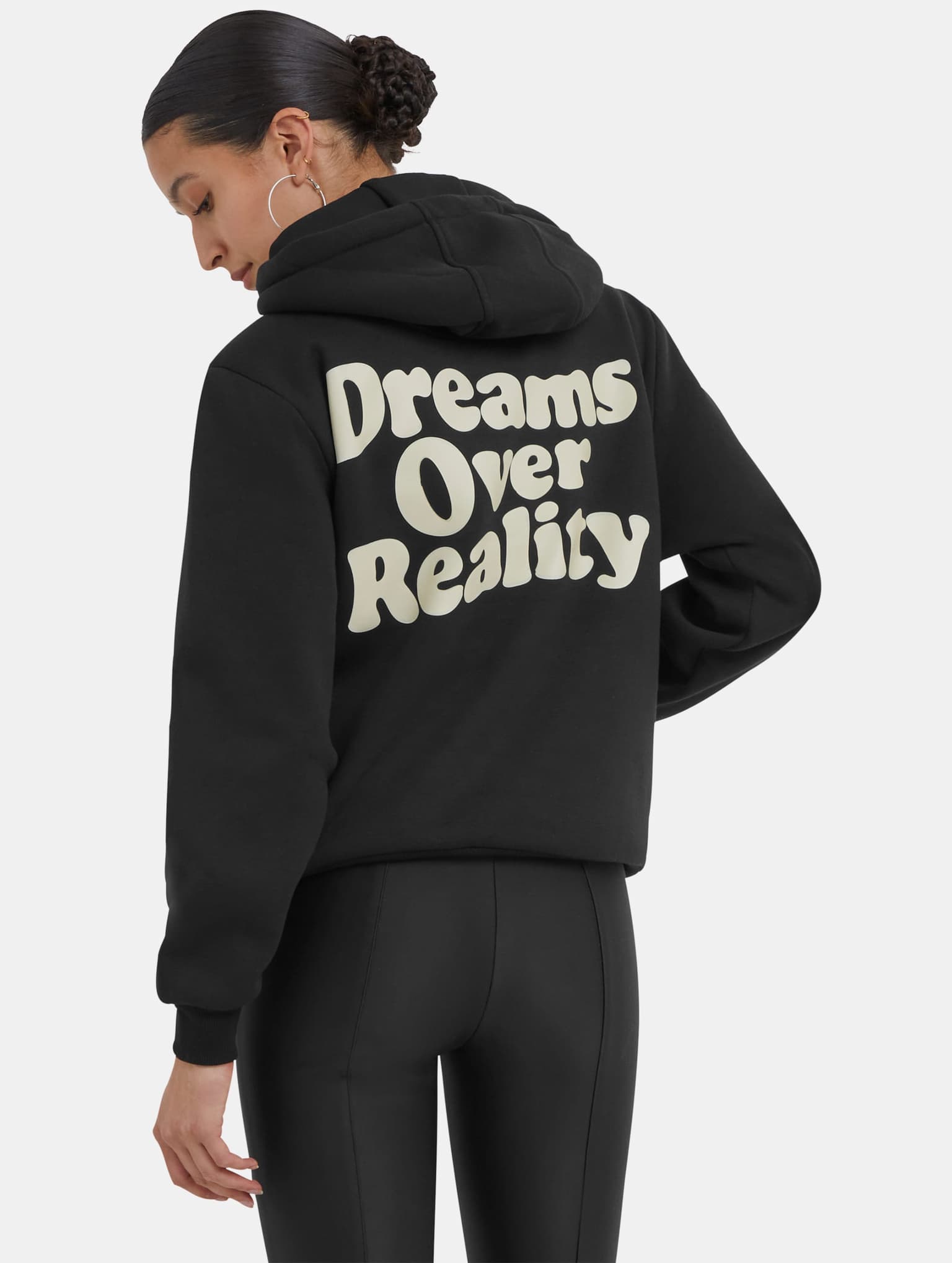 Miss Tee Dreams Over Reality Ladies Fluffy Hoody – Bild 2