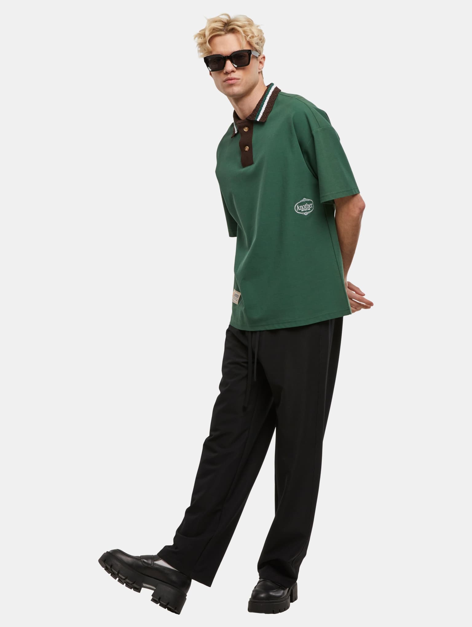 Another Cotton Lab ACL Knit Collar Oversized Polo – Bild 4