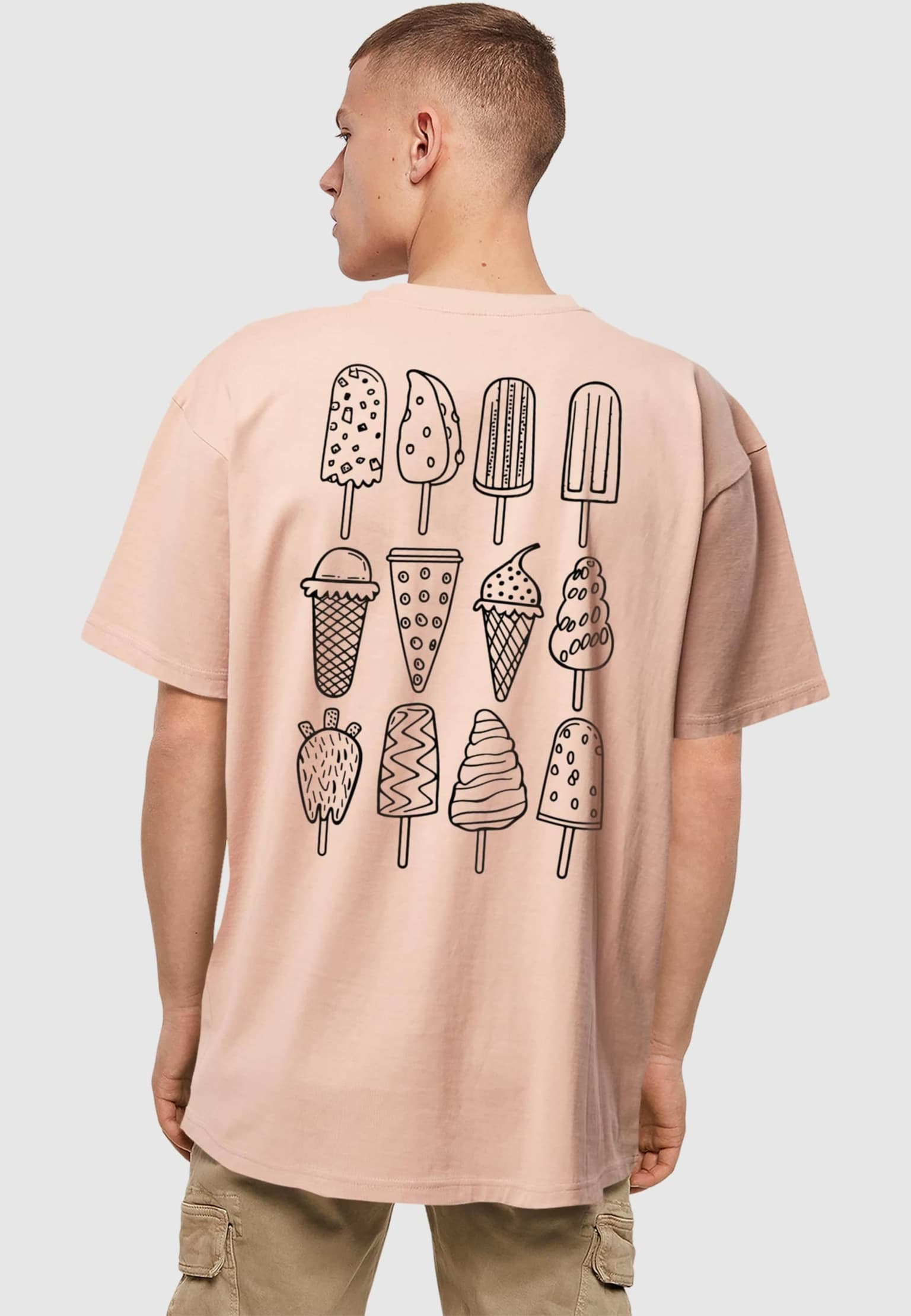 Merchcode Ice Cream Oversized T-shirt – Bild 2