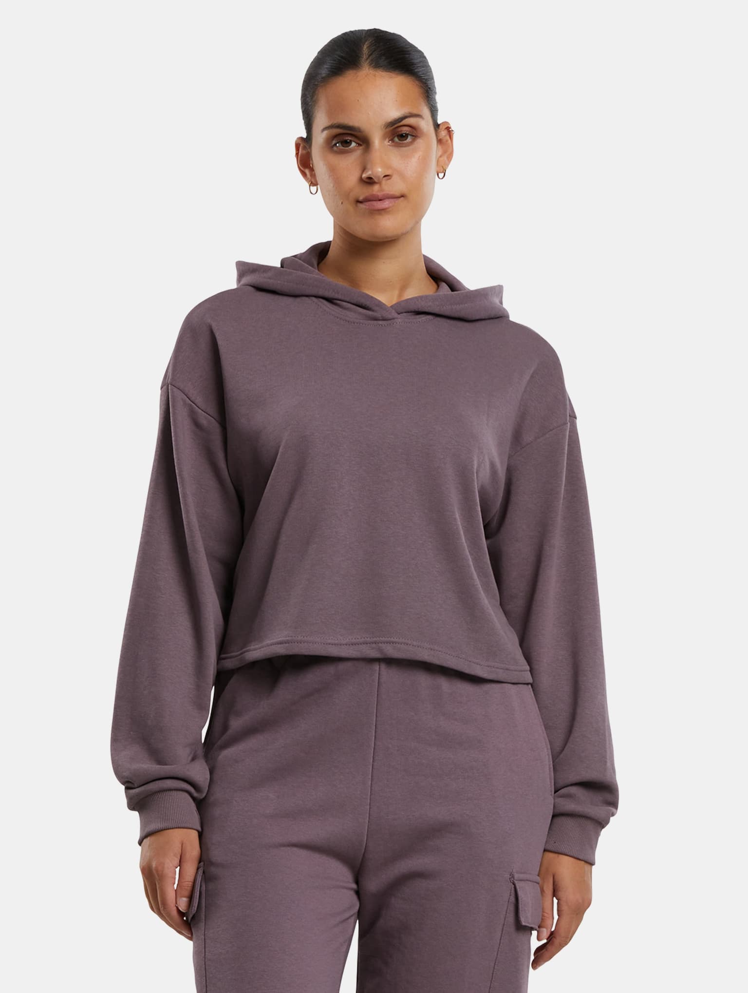 Urban Classics Ladies Oversized Cropped Light Terry Hoodie
