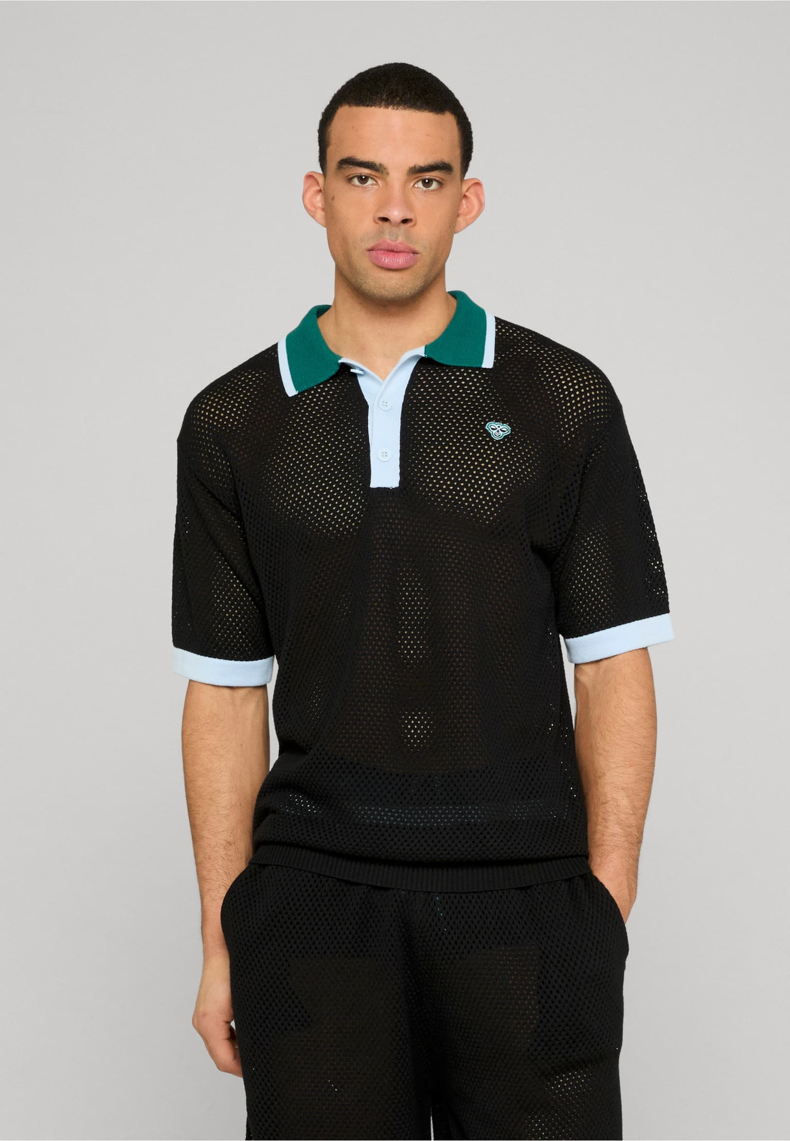 Hummel Hole Knit Polo Shirt