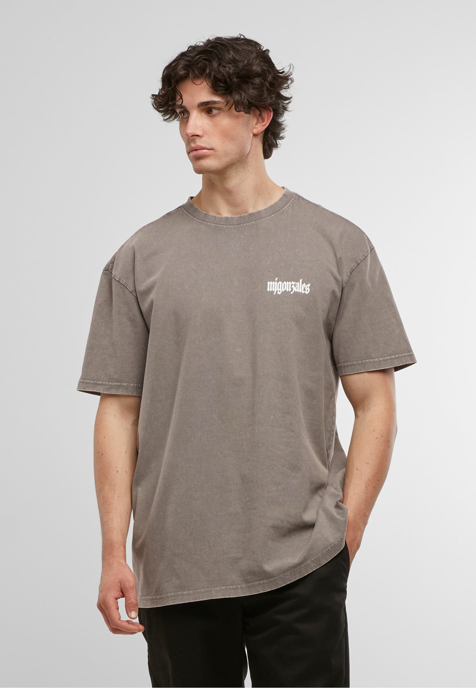 MJ Gonzales MJG Heavy Oversized Acid Washed Tee - Rebels never die