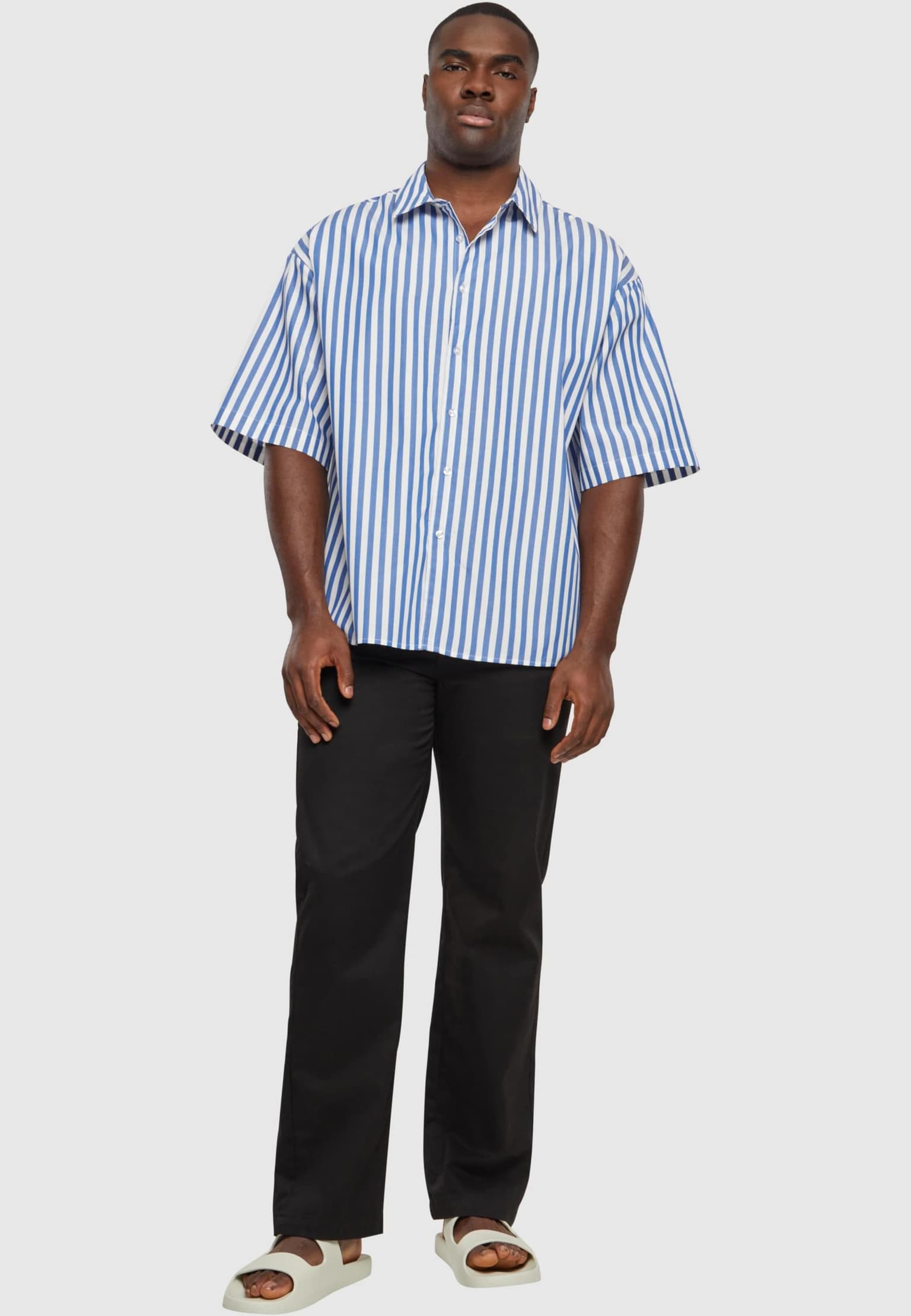 Urban Classics Striped Short Sleeve Summer Shirt – Bild 3
