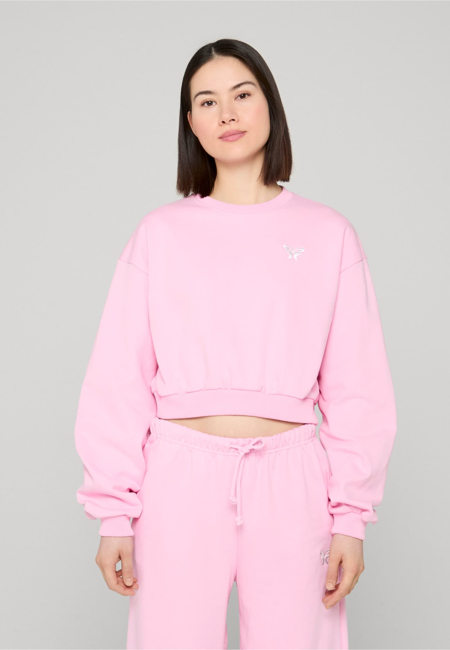 Felicious Cropped Terry Crewneck