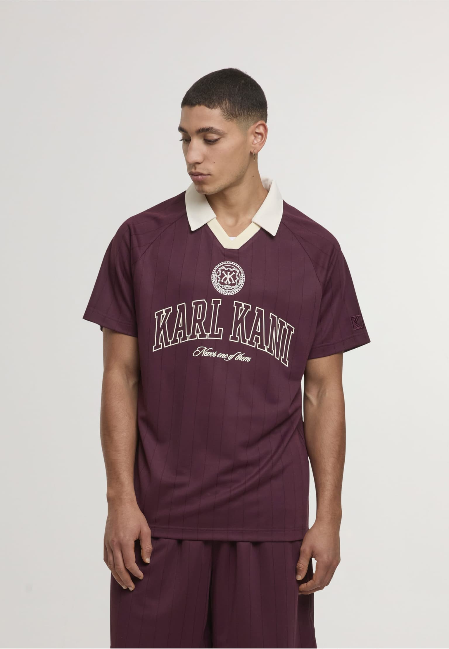 Karl Kani Heritage Emblem Shadow Pinstripe Soccer Jersey