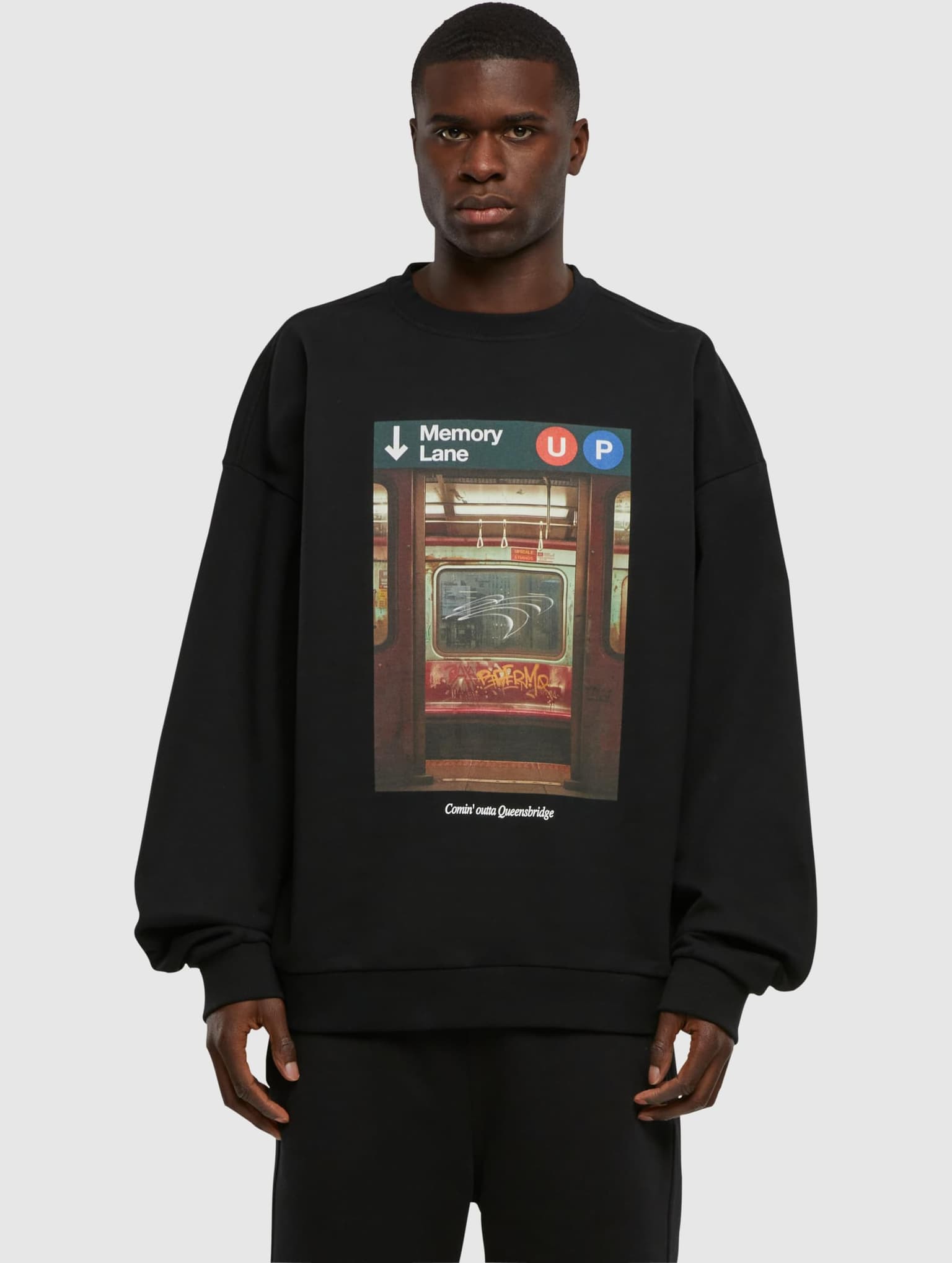 Mister Tee Upscale Memory Lane Oversize Crewneck