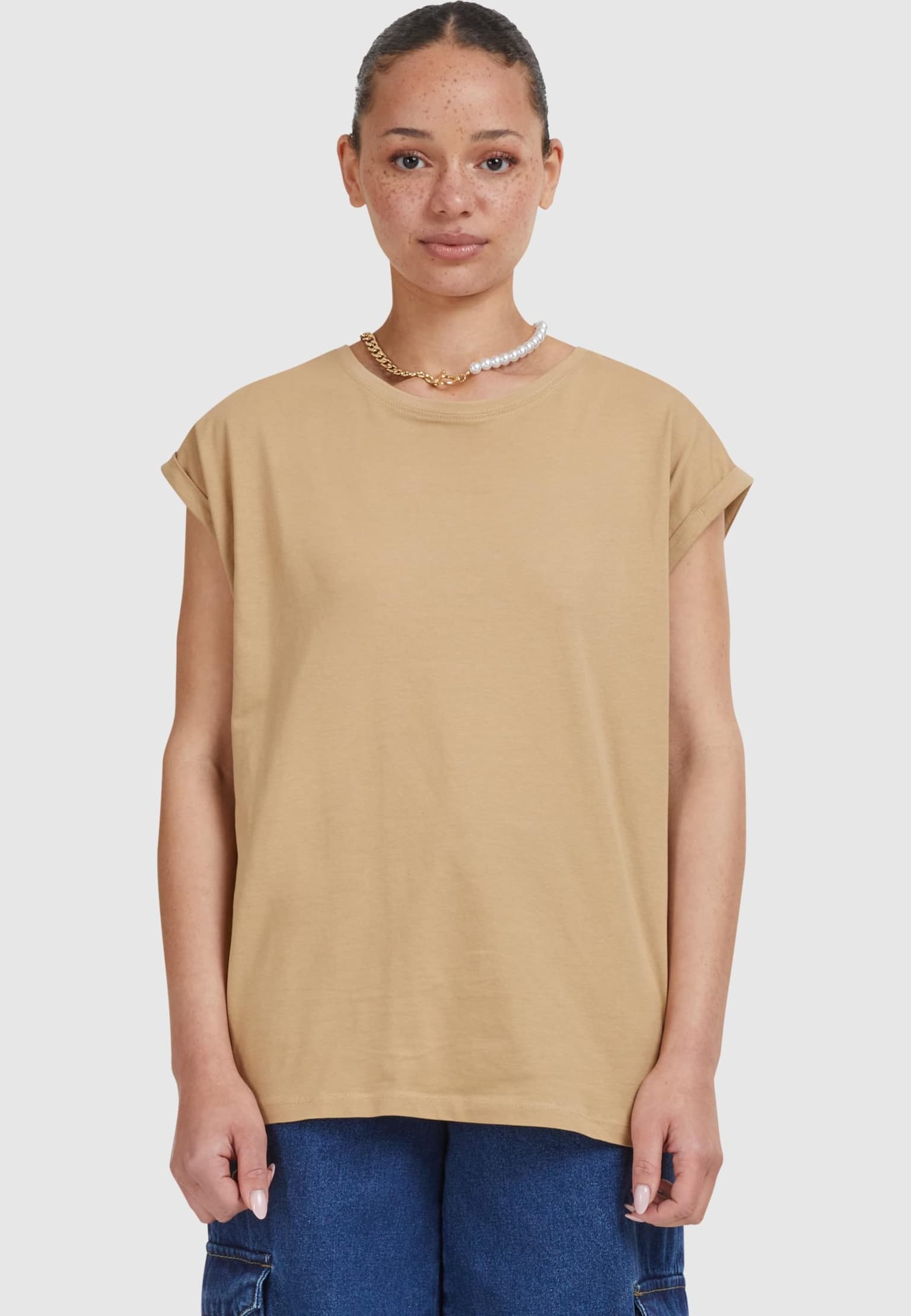 Urban Classics Ladies Extended Shoulder Tee – Bild 3