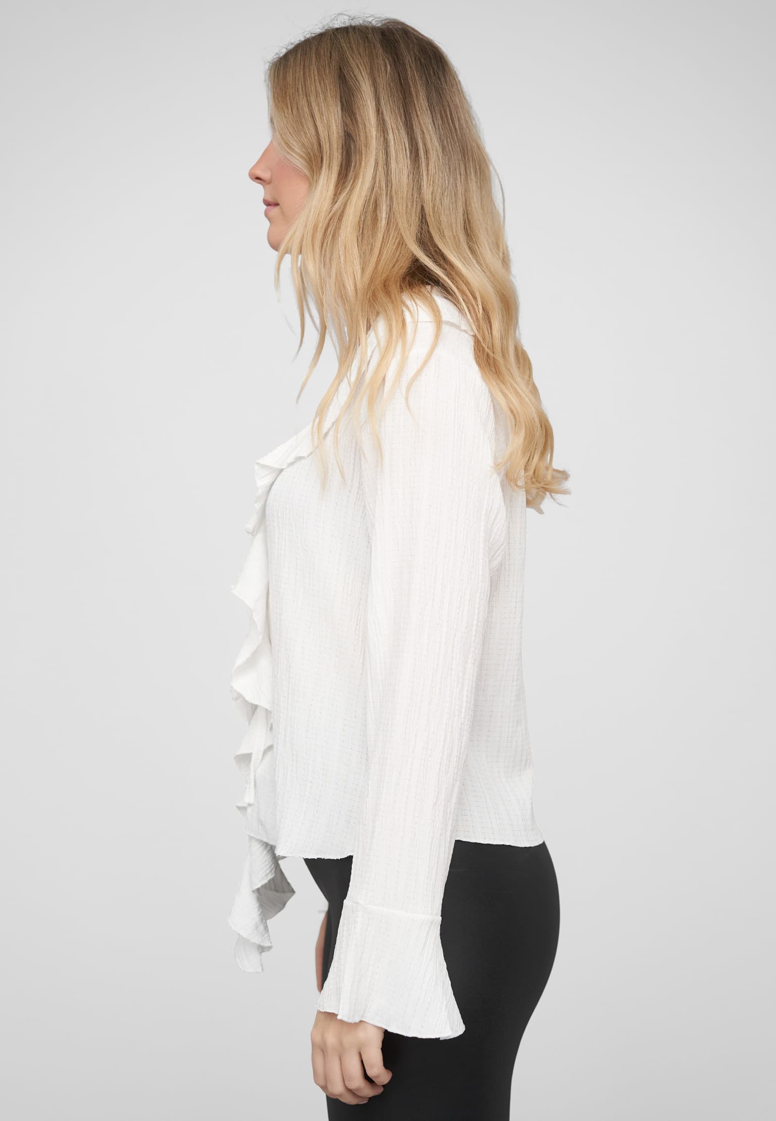 Cloud5ive Long-sleeved Blouse Ruffled Front – Bild 3