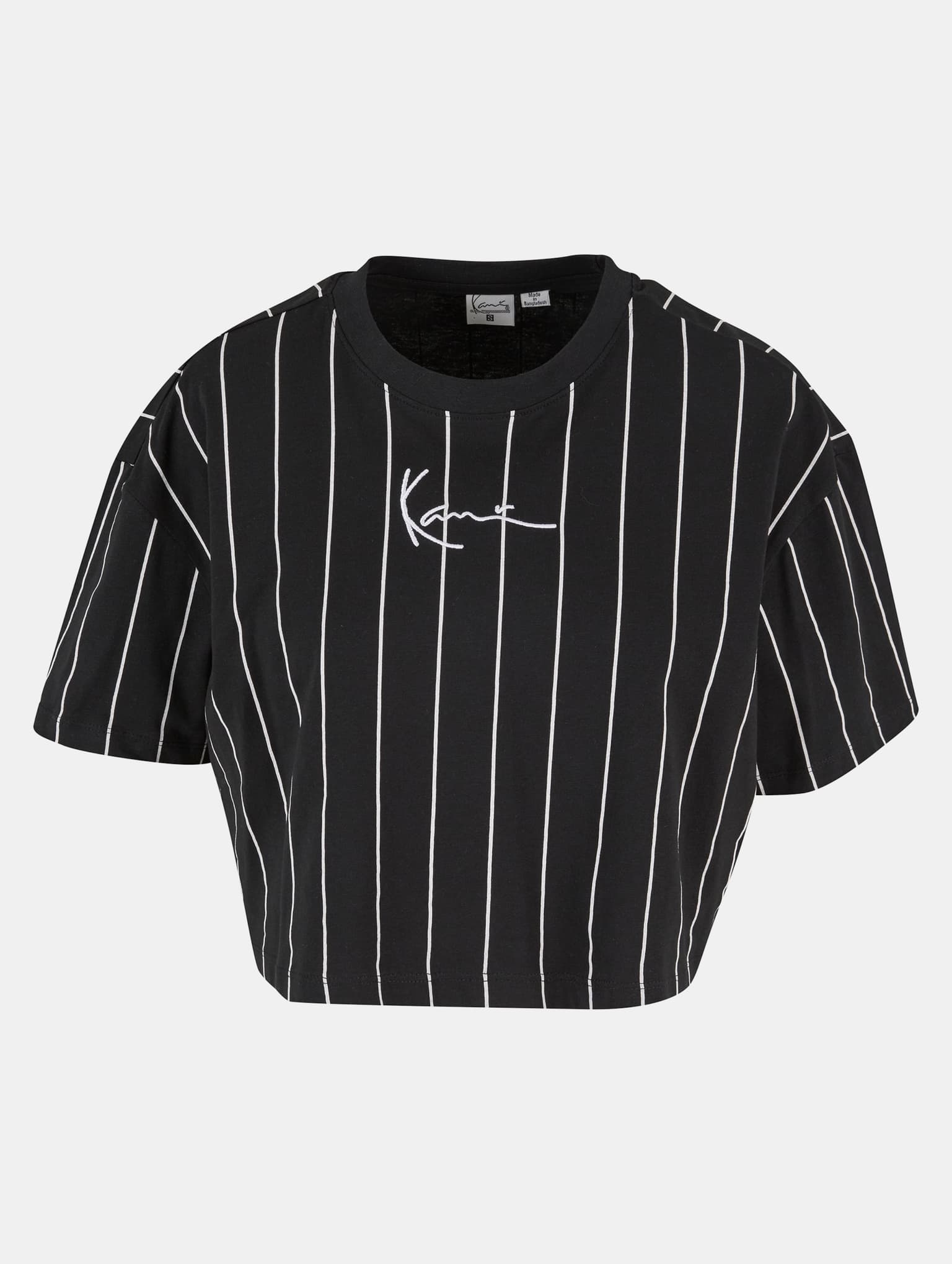 Karl Kani Small Signature Essential Pinstripe Crop T-Shirt – Bild 4