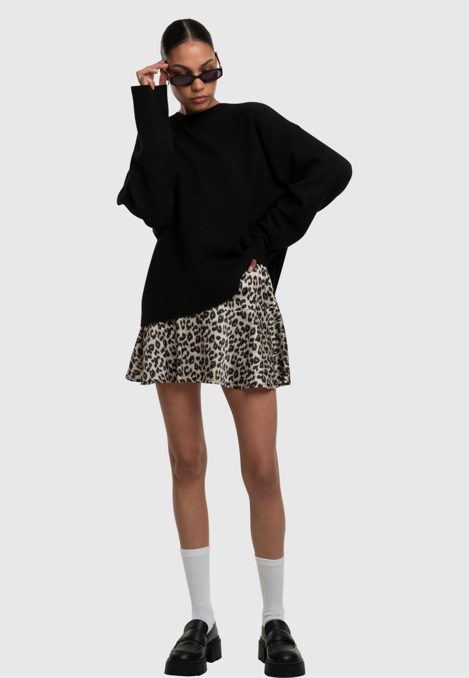 Urban Classics Ladies Leo Volants Mini Skirt – Bild 3