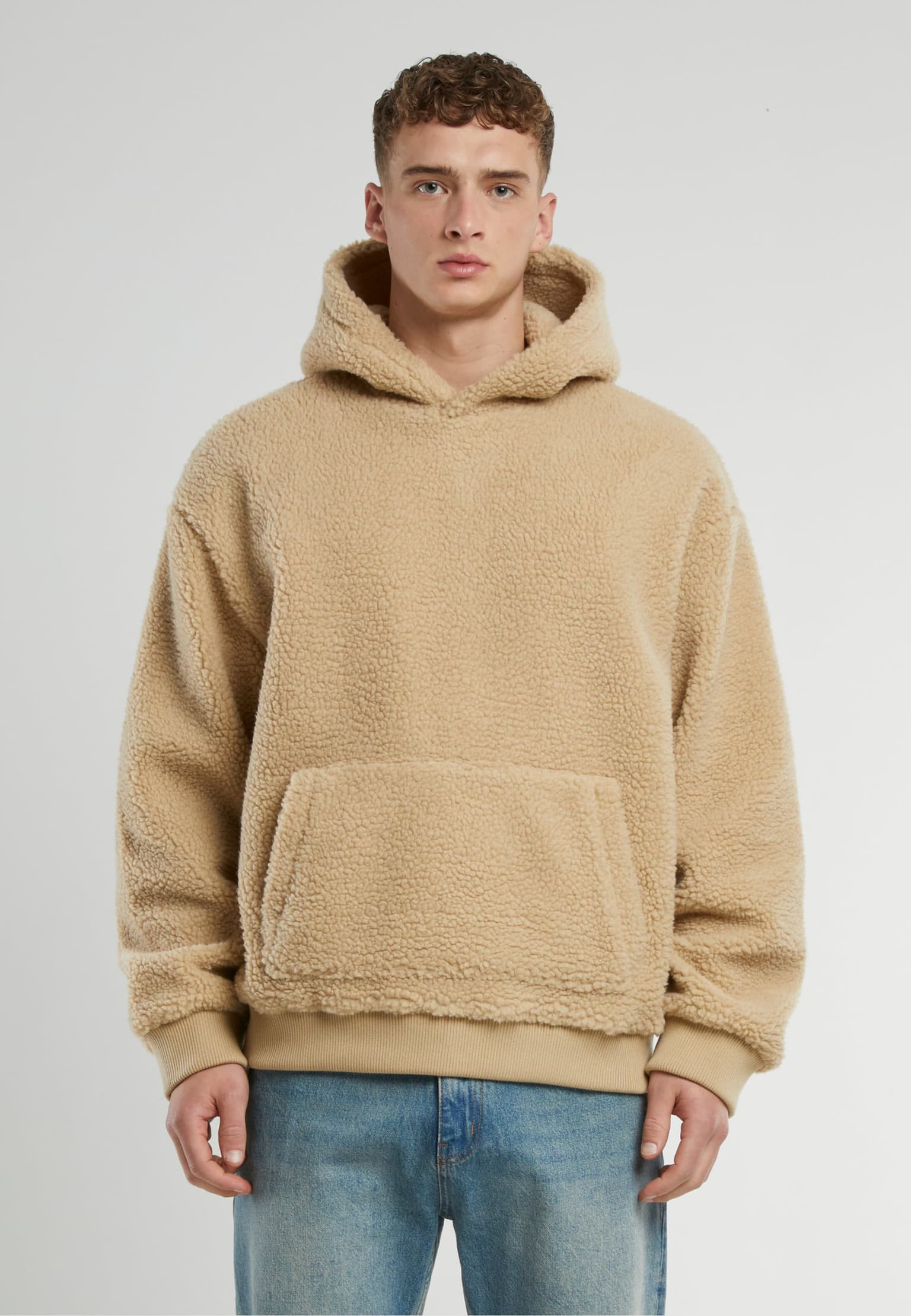 Urban Classics Oversized Teddy Hoody – Bild 3