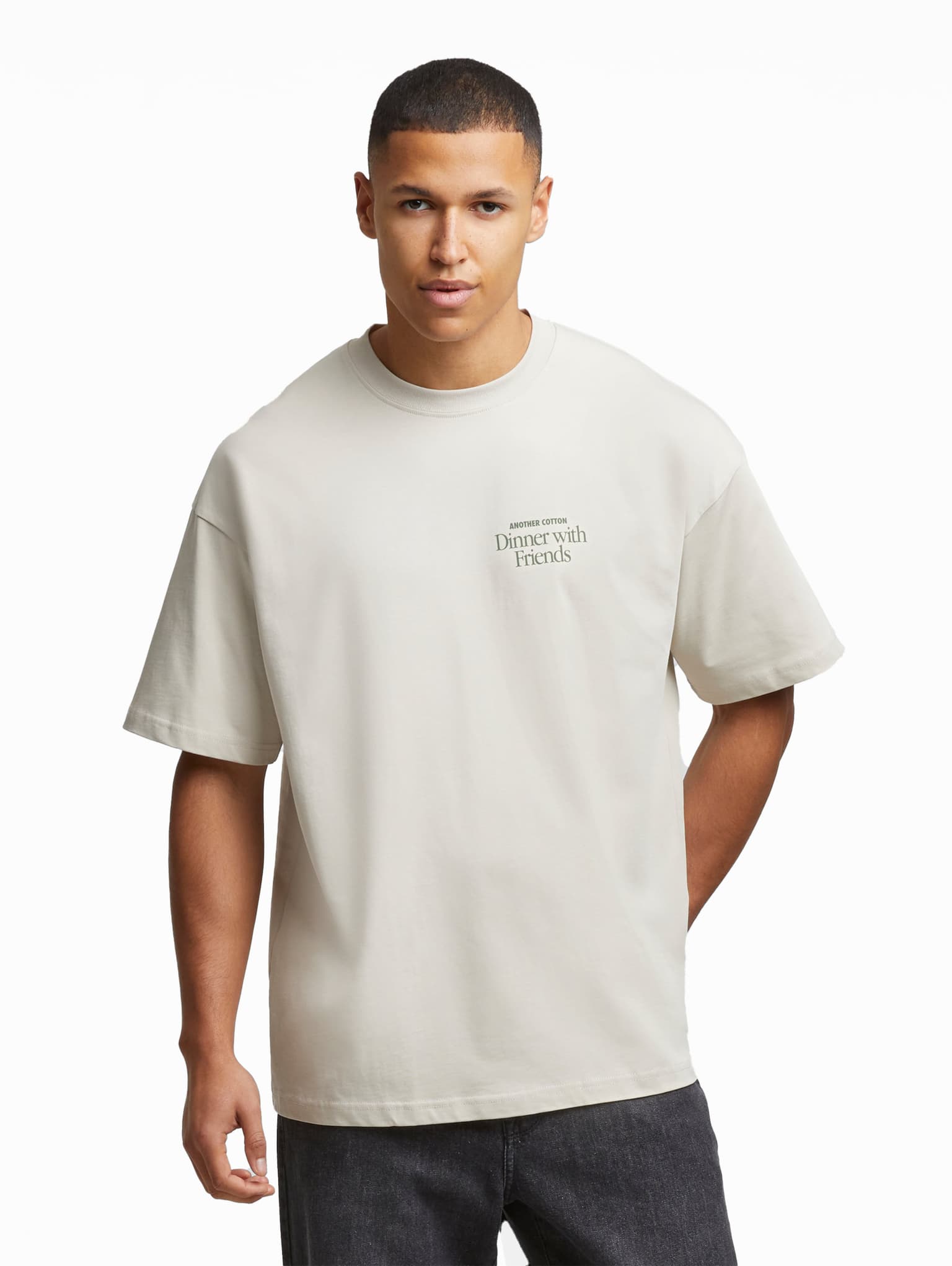Another Cotton Lab Dinner With Friends T-Shirt – Bild 2