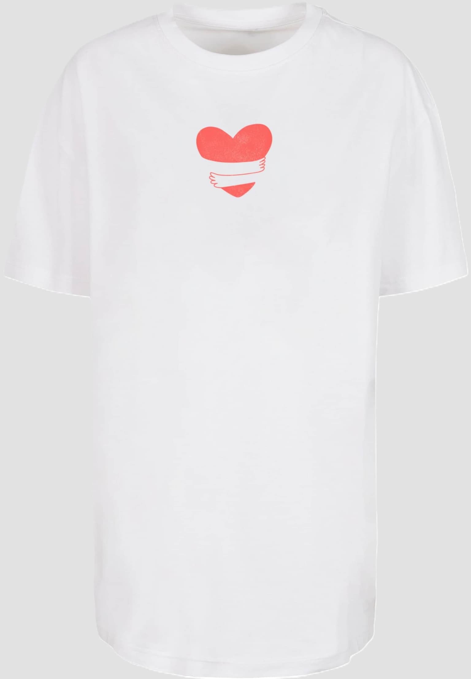 Merchcode Ladies Hugs & Love - Heart Hug Oversized Boyfriend Tee – Bild 3
