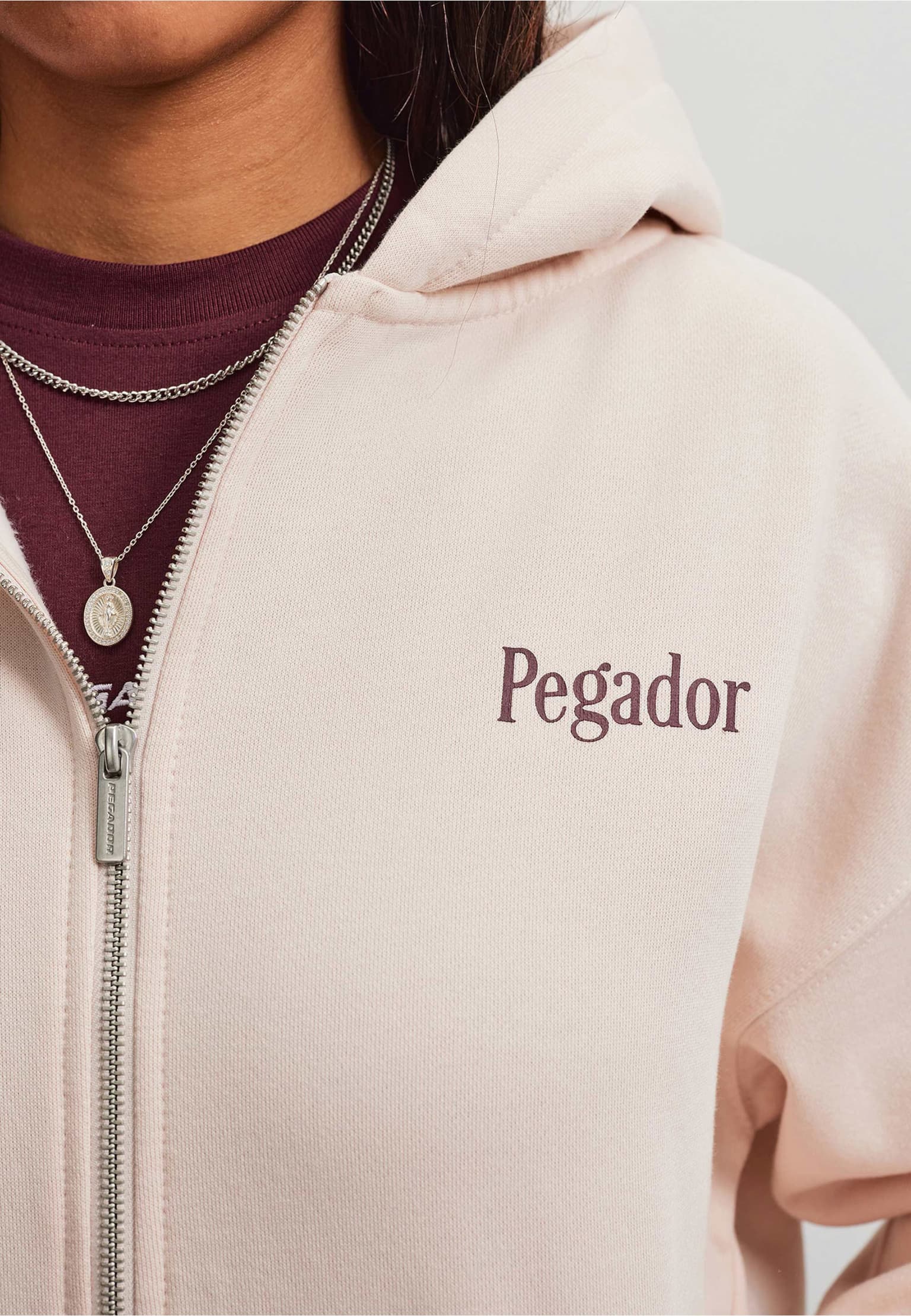 PEGADOR DEVA OVERSIZED SWEAT JACKET – Bild 4