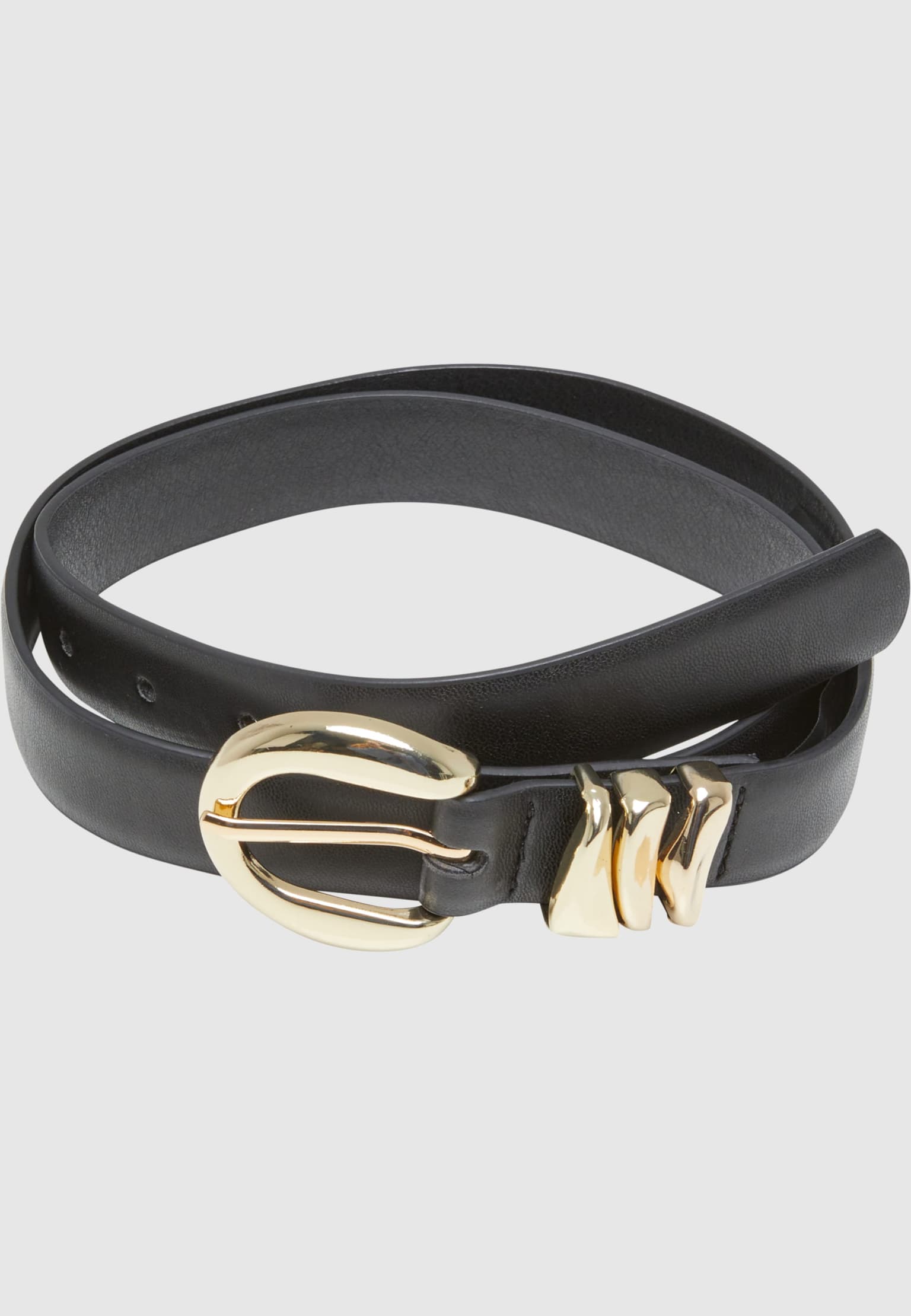 Urban Classics Chunky Multiple Loop Synthetic Leather Belt