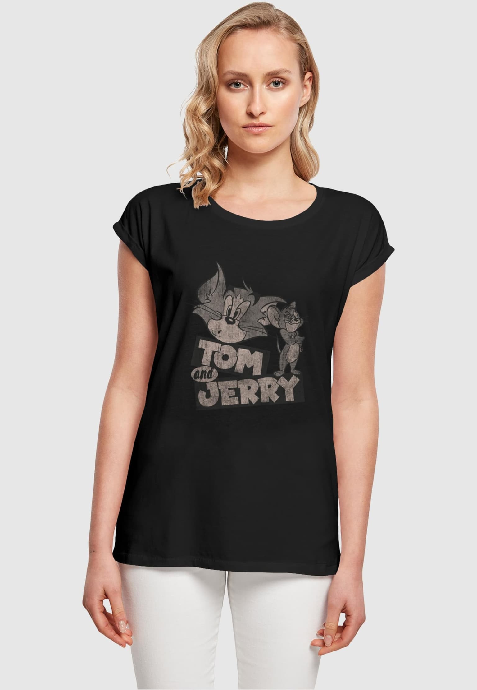 Absolute Cult Ladies Tom and Jerry - Cartoon T-Shirt