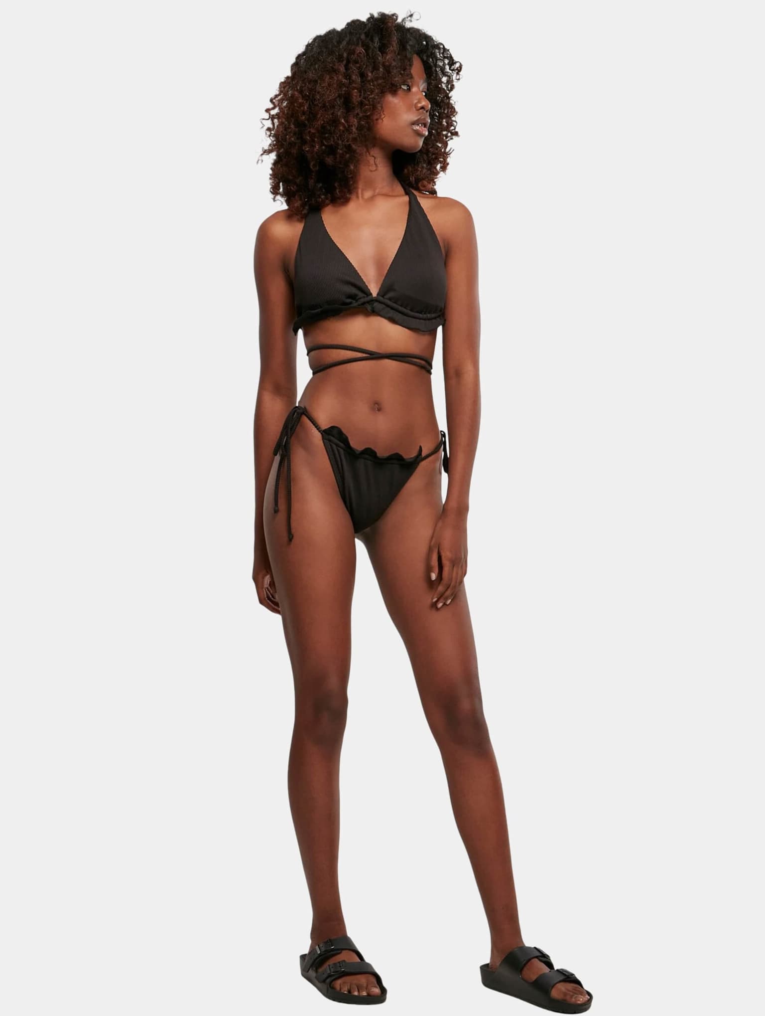 Urban Classics Ladies Rib Babylock Triangle Bikini – Bild 4