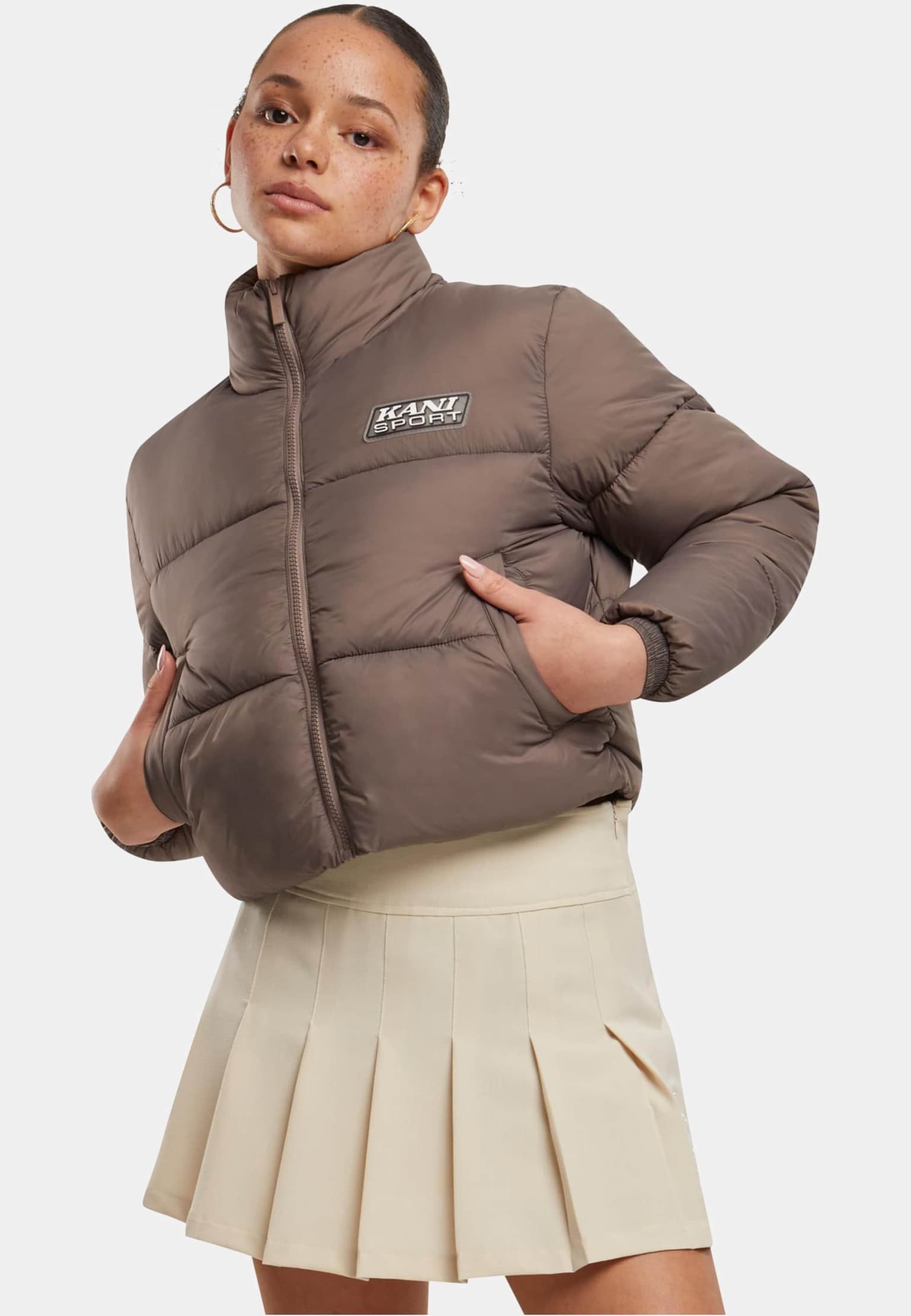 Karl Kani Sport Patch Crop Puffer Jacket