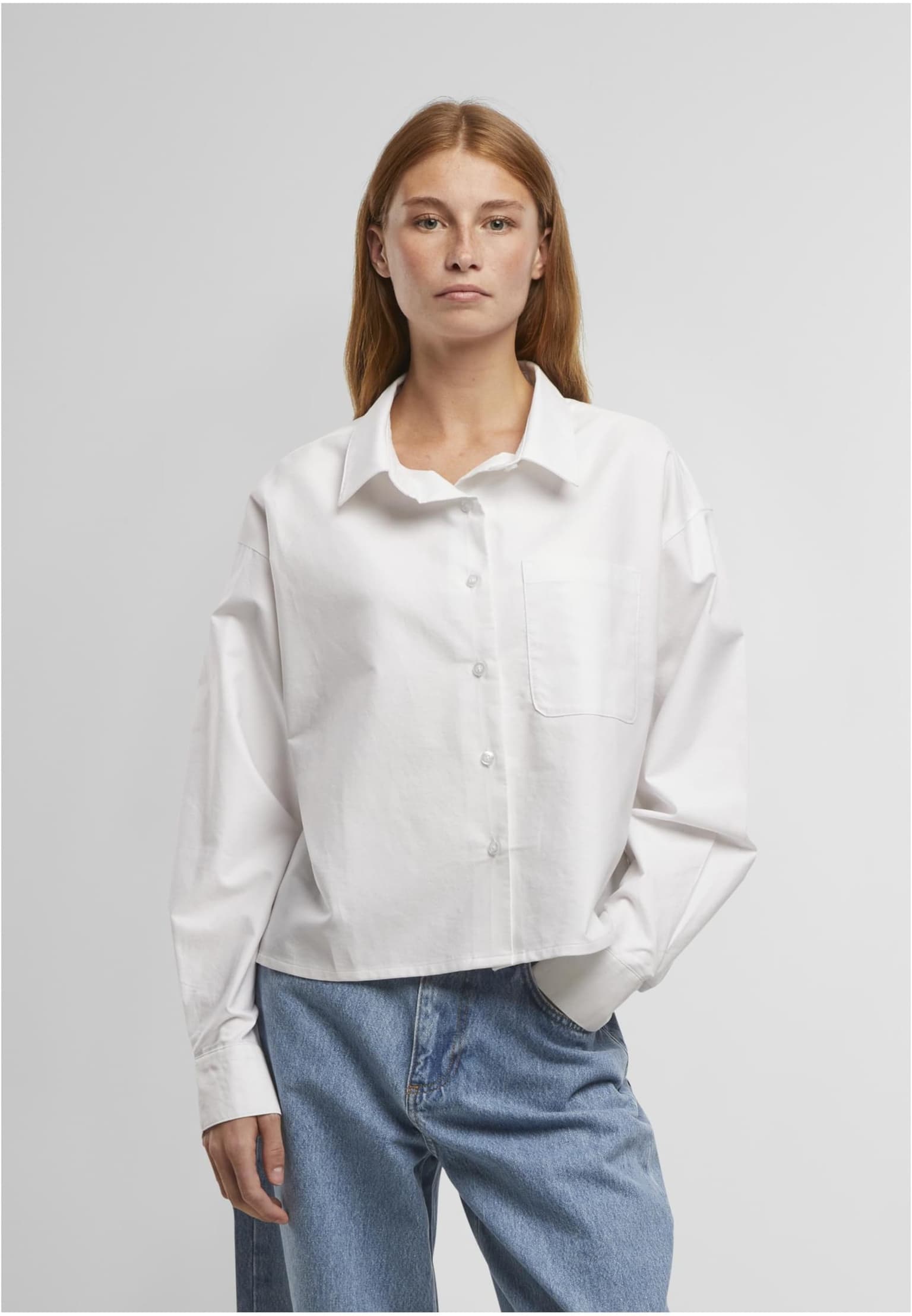 Urban Classics Ladies Short Oxford Shirt
