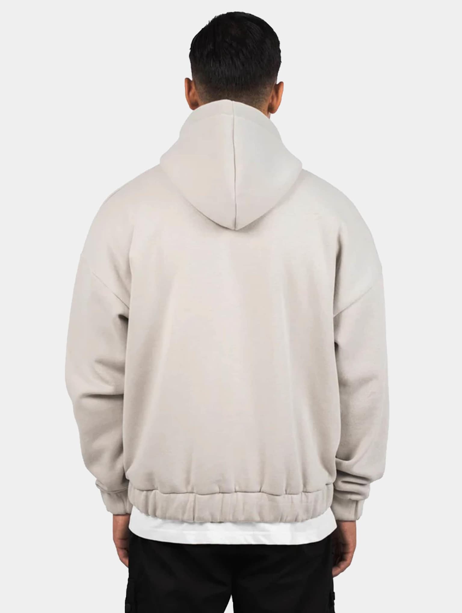 Dropsize Super Heavy Oversize Blank Zip Hoodie – Bild 2