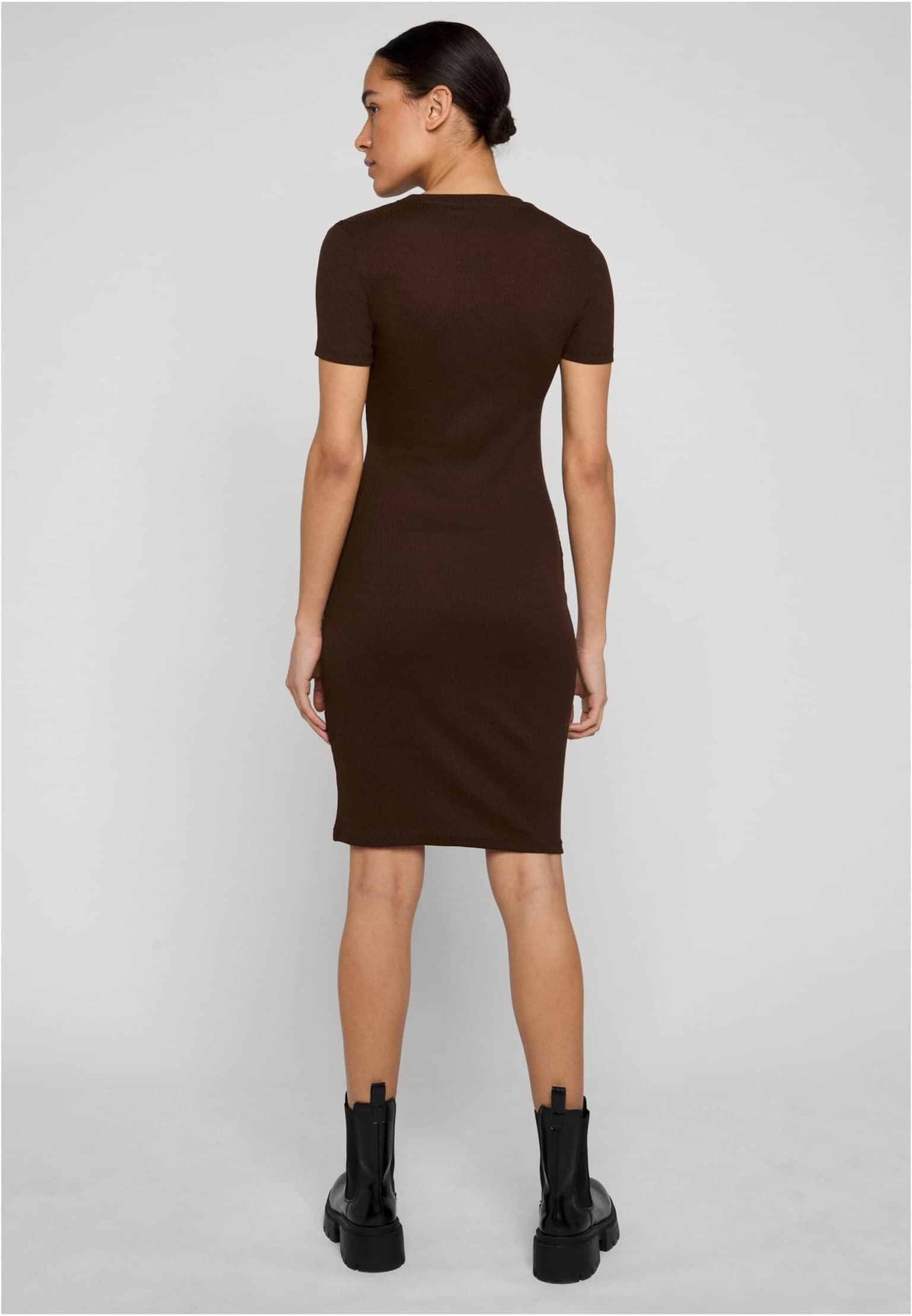 Urban Classics Ladies Basic Slim Fit T-Shirt Dress – Bild 2
