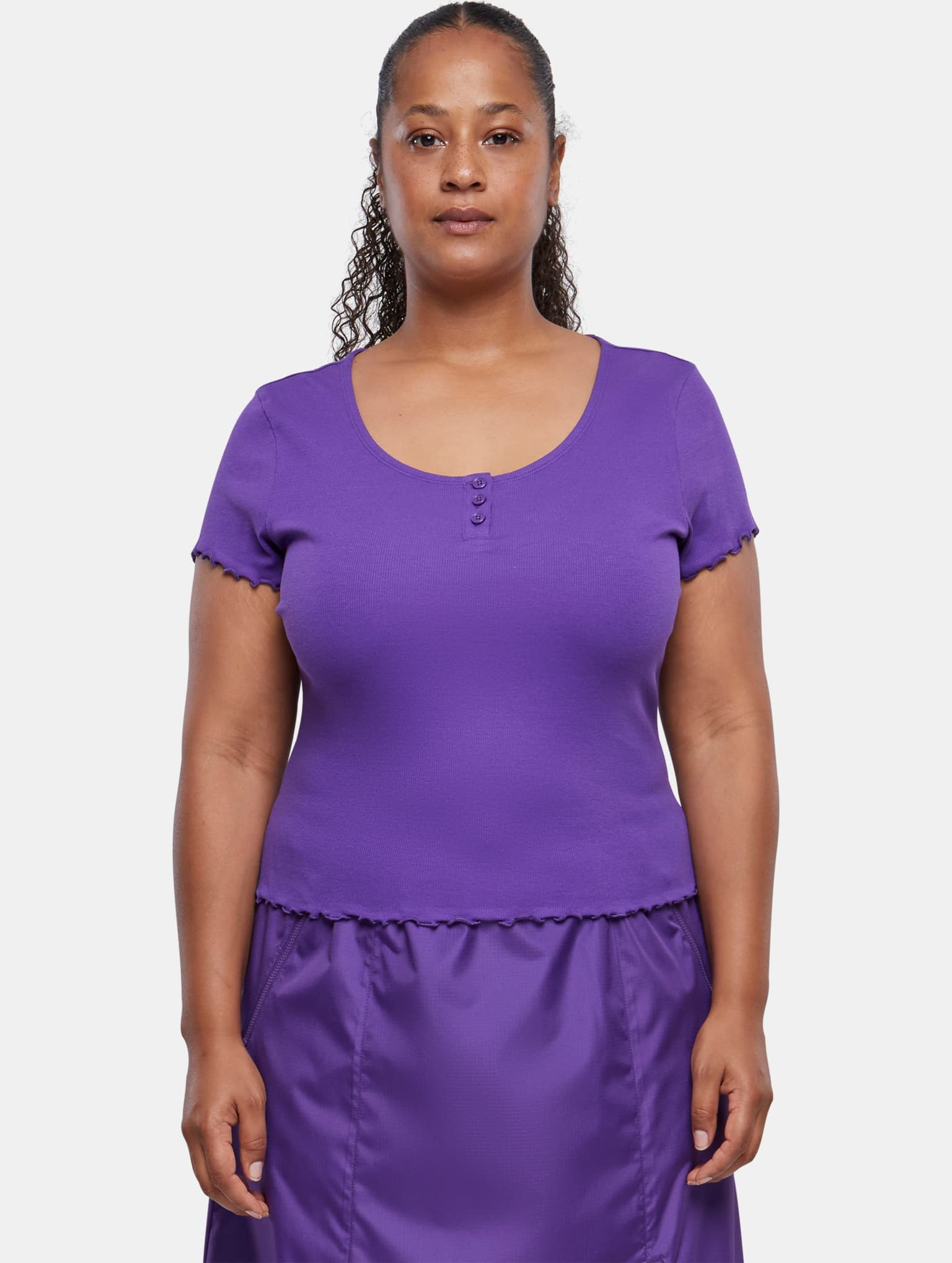 Urban Classics Ladies Rib Babylock Tee