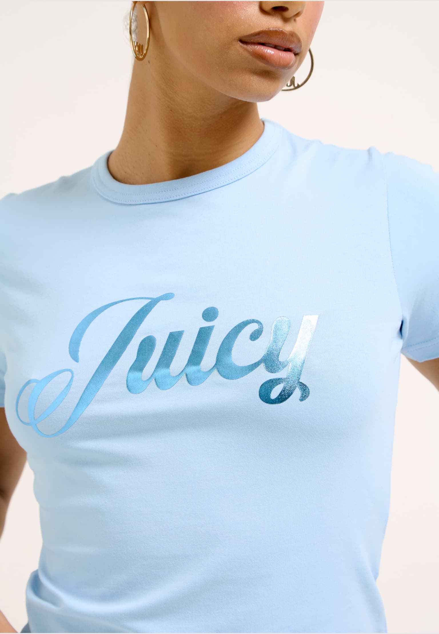 Juicy Couture FOIL JUICY FITTED TEE – Bild 3