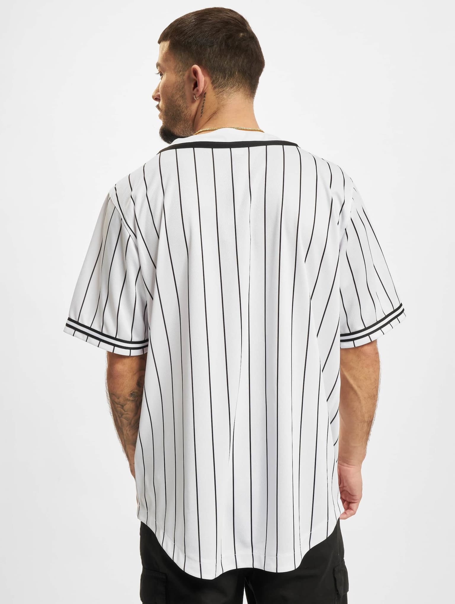 Karl Kani Serif Pinstripe Baseball Shirt – Bild 2