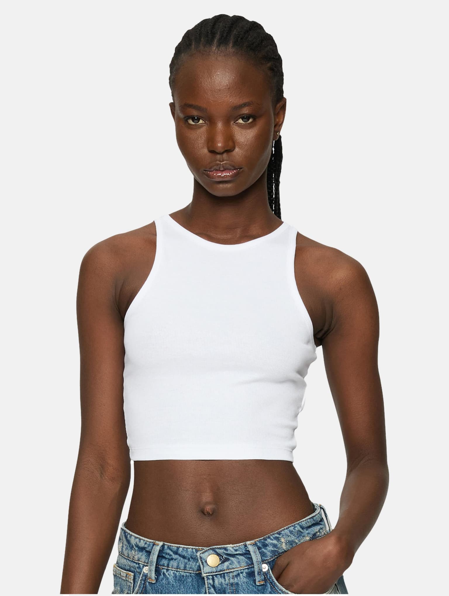 Urban Classics Ladies Essentials Cropped Rib Top 2-Pack – Bild 2