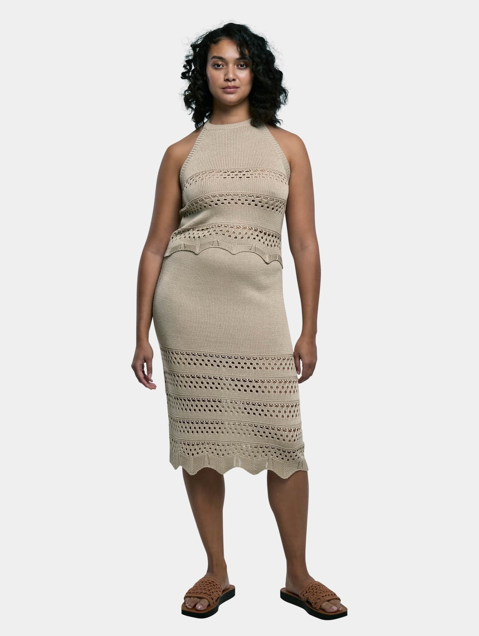 Urban Classics Ladies 3/4 Crochet Knit Skirt – Bild 3