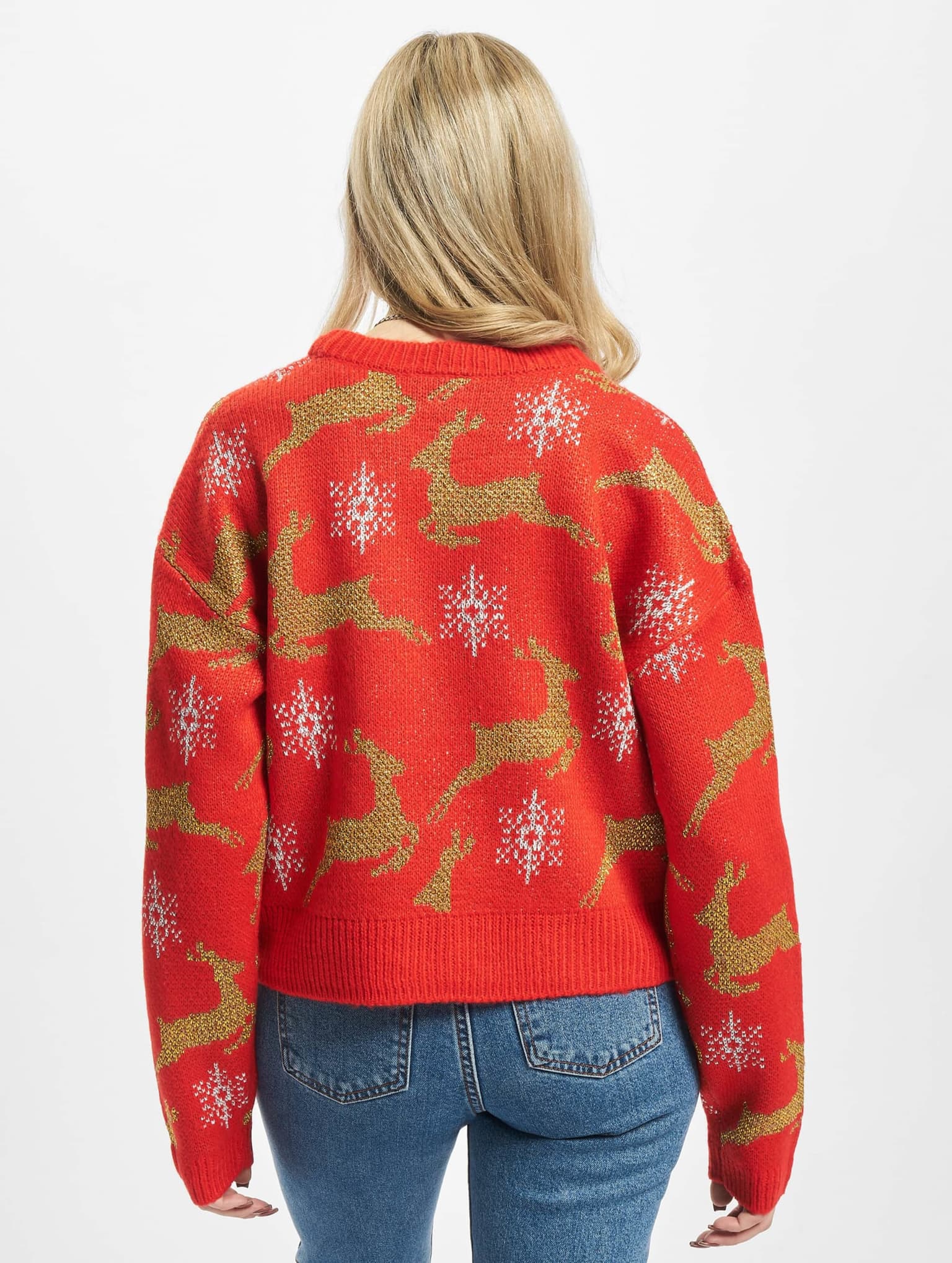 Urban Classics Ladies Short Oversized Christmas Cardigan – Bild 2