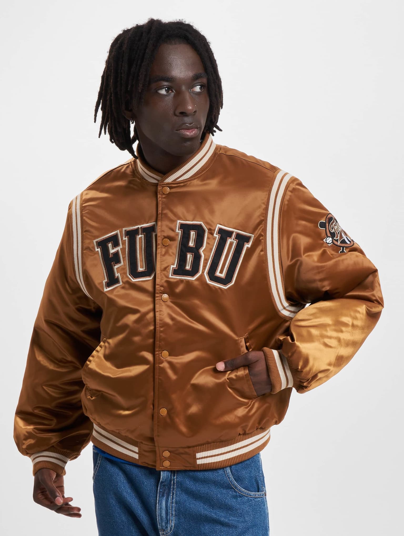 FUBU College Satin Varsity Jacket – Bild 3