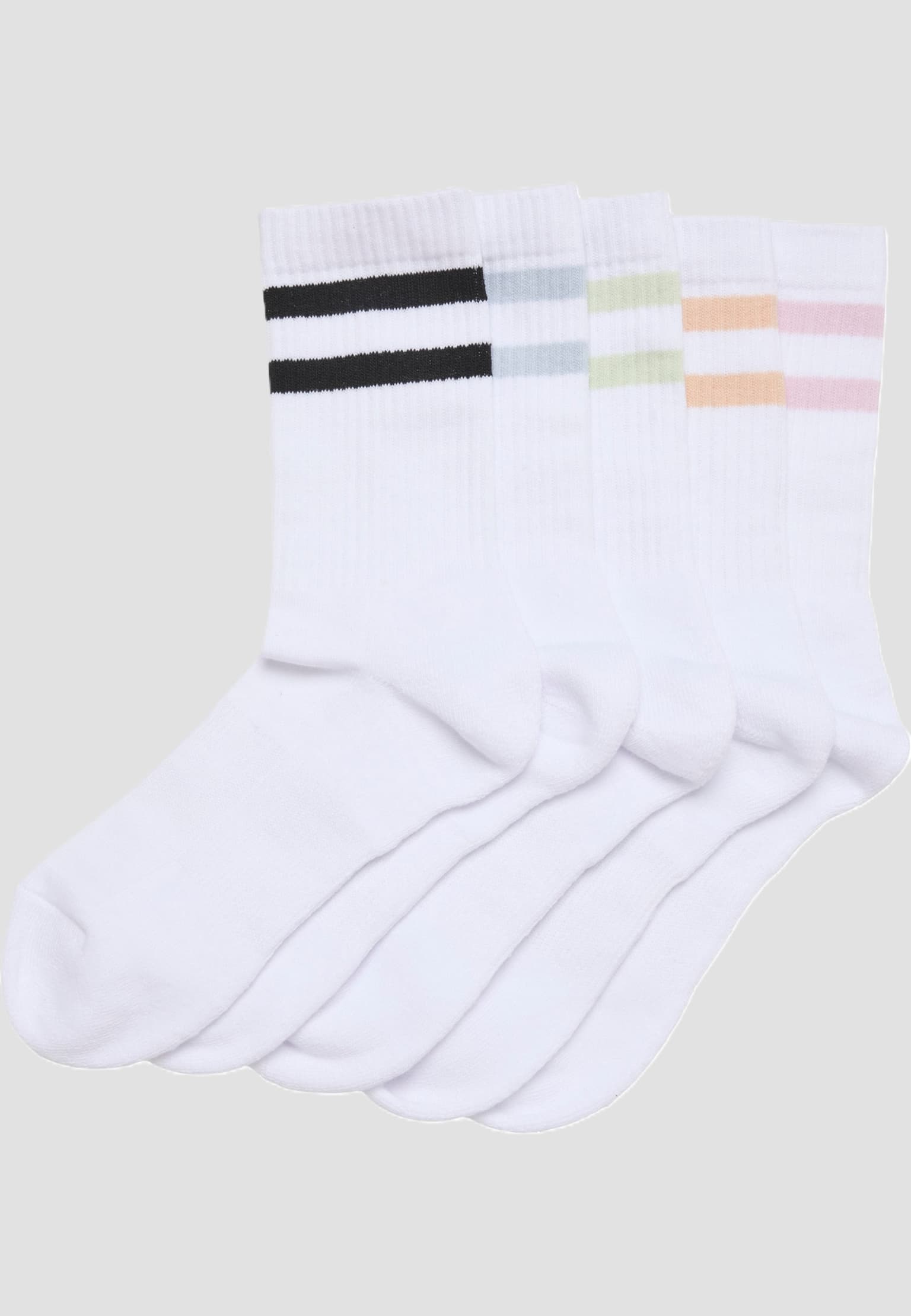 Urban Classics Double Stripe Socks 5-Pack