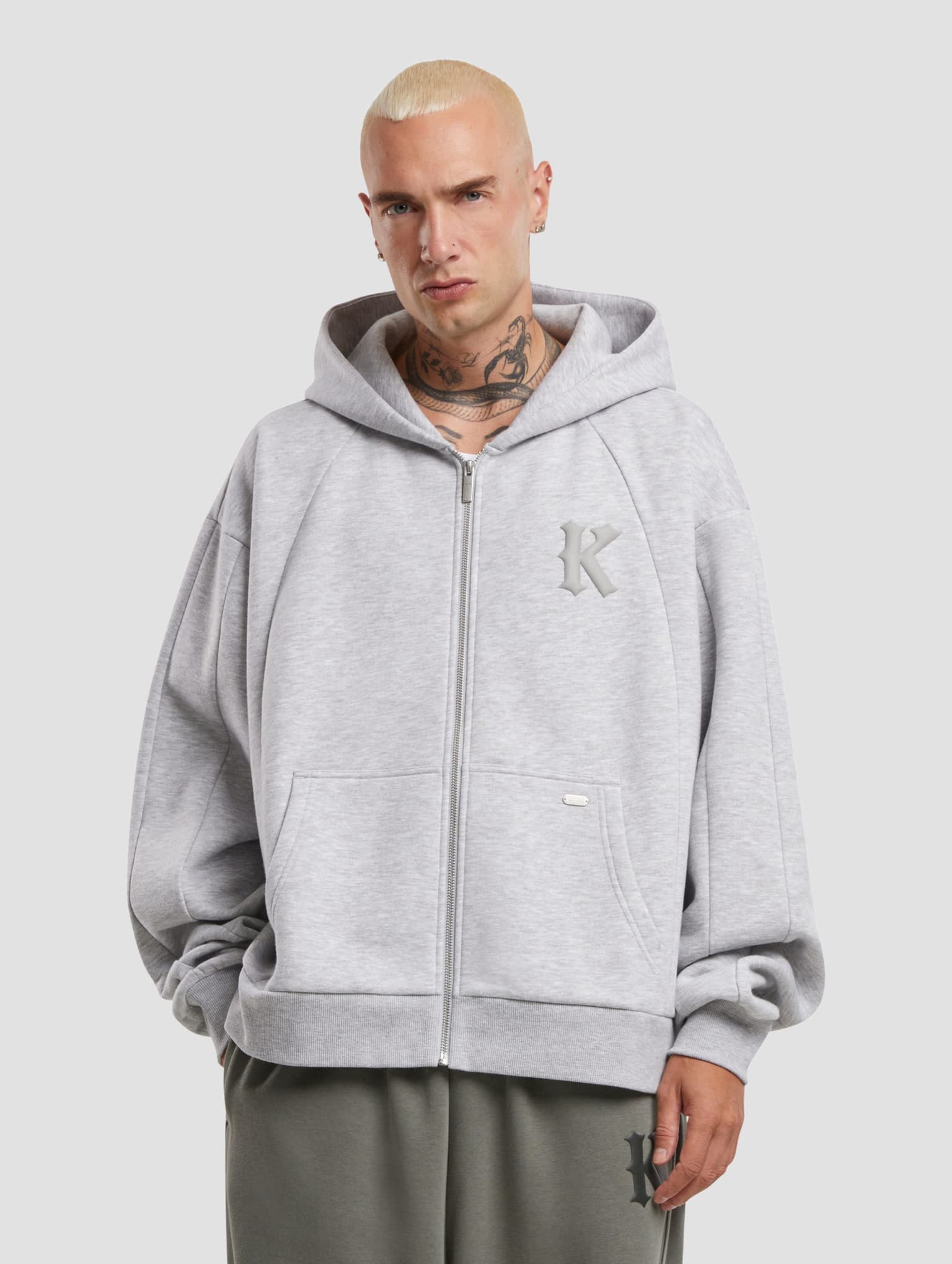 Karl Kani KK Boxy Full Zip Hoodie
