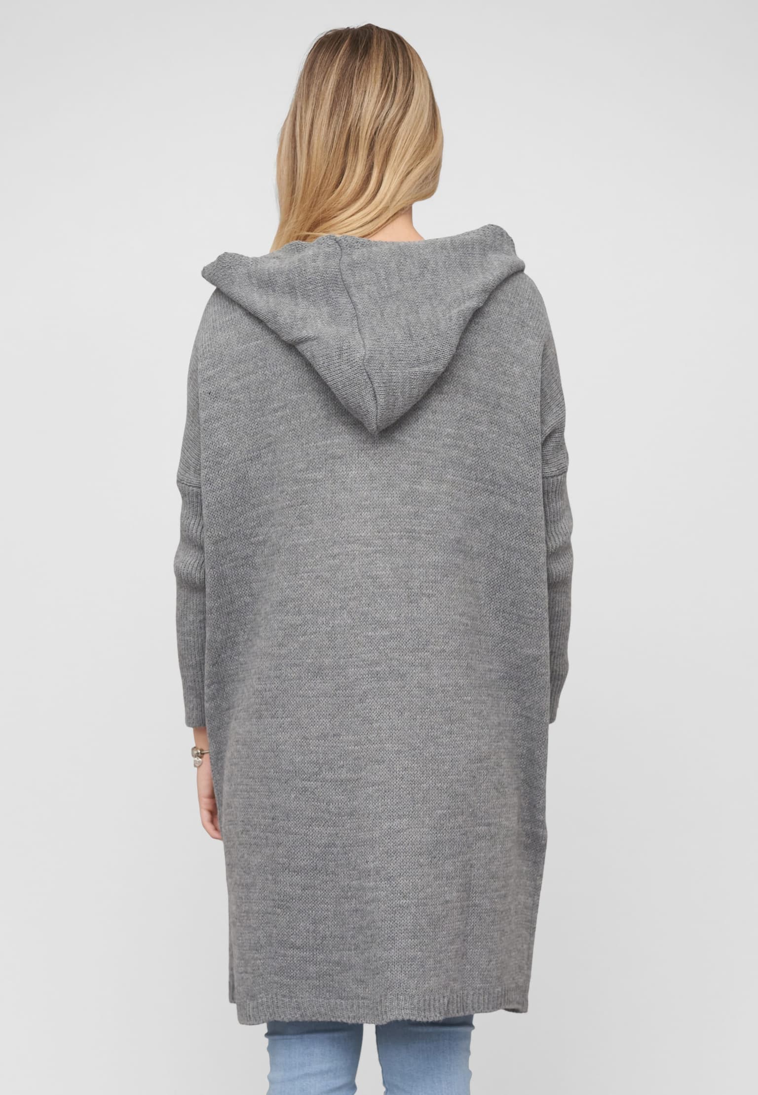 Cloud5ive Longform knit cardigan with hood – Bild 2