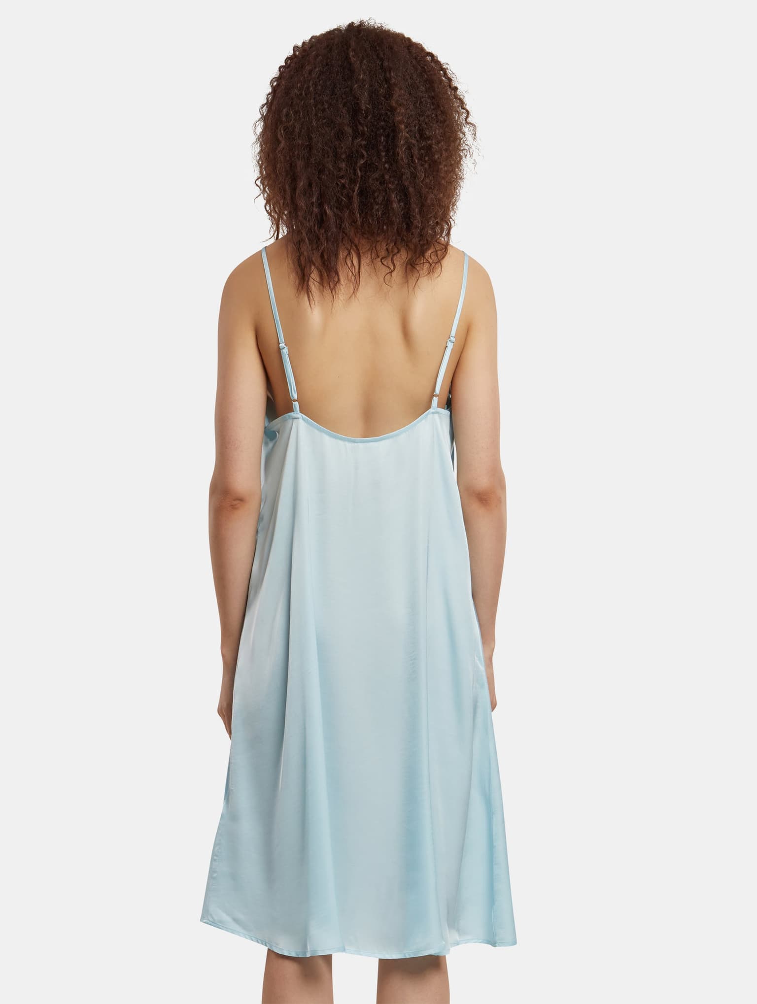Urban Classics Viscose Satin Slip Kleid – Bild 2