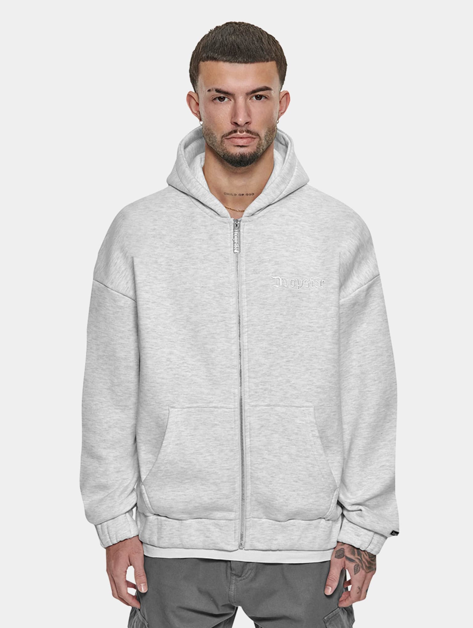 Dropsize Super Heavy Oversized Zip Hoodie