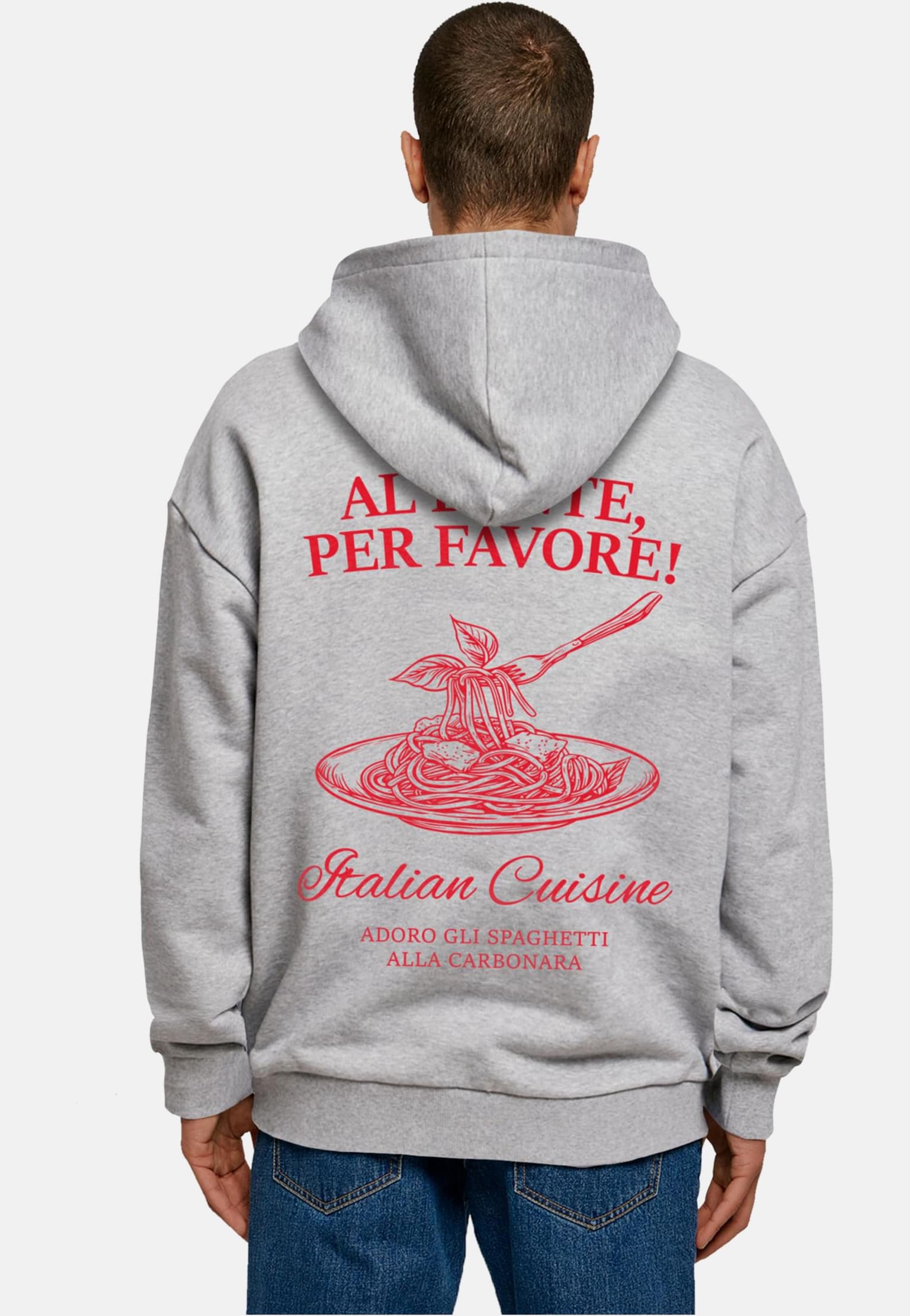 Merchcode Al Dente Per Favore Oversized Hoody – Bild 2