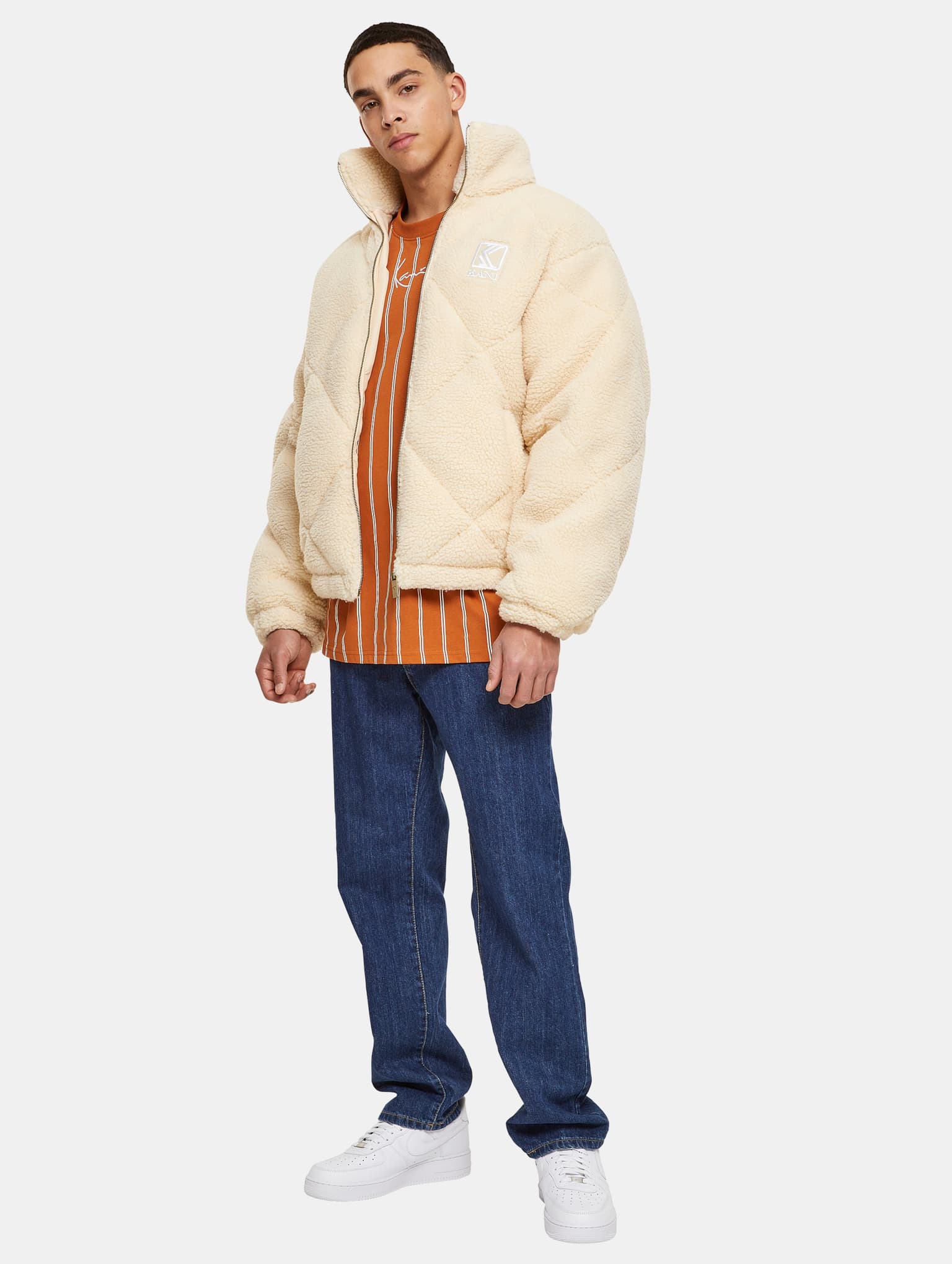 Karl Kani KM224-057-1 OG Rhombus Teddy Puffer Jacket – Bild 3