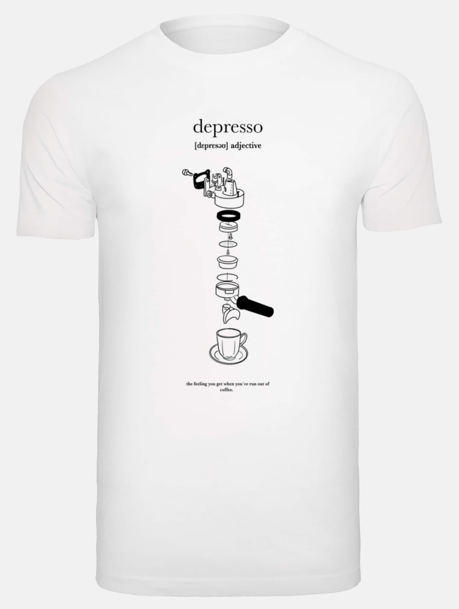 Mister Tee Depresso T-Shirt Round Neck – Bild 3