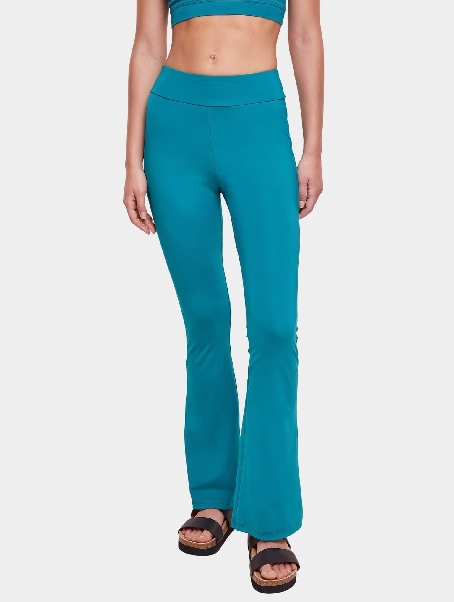 Urban Classics Ladies Essentials High Waist Flared Leggings