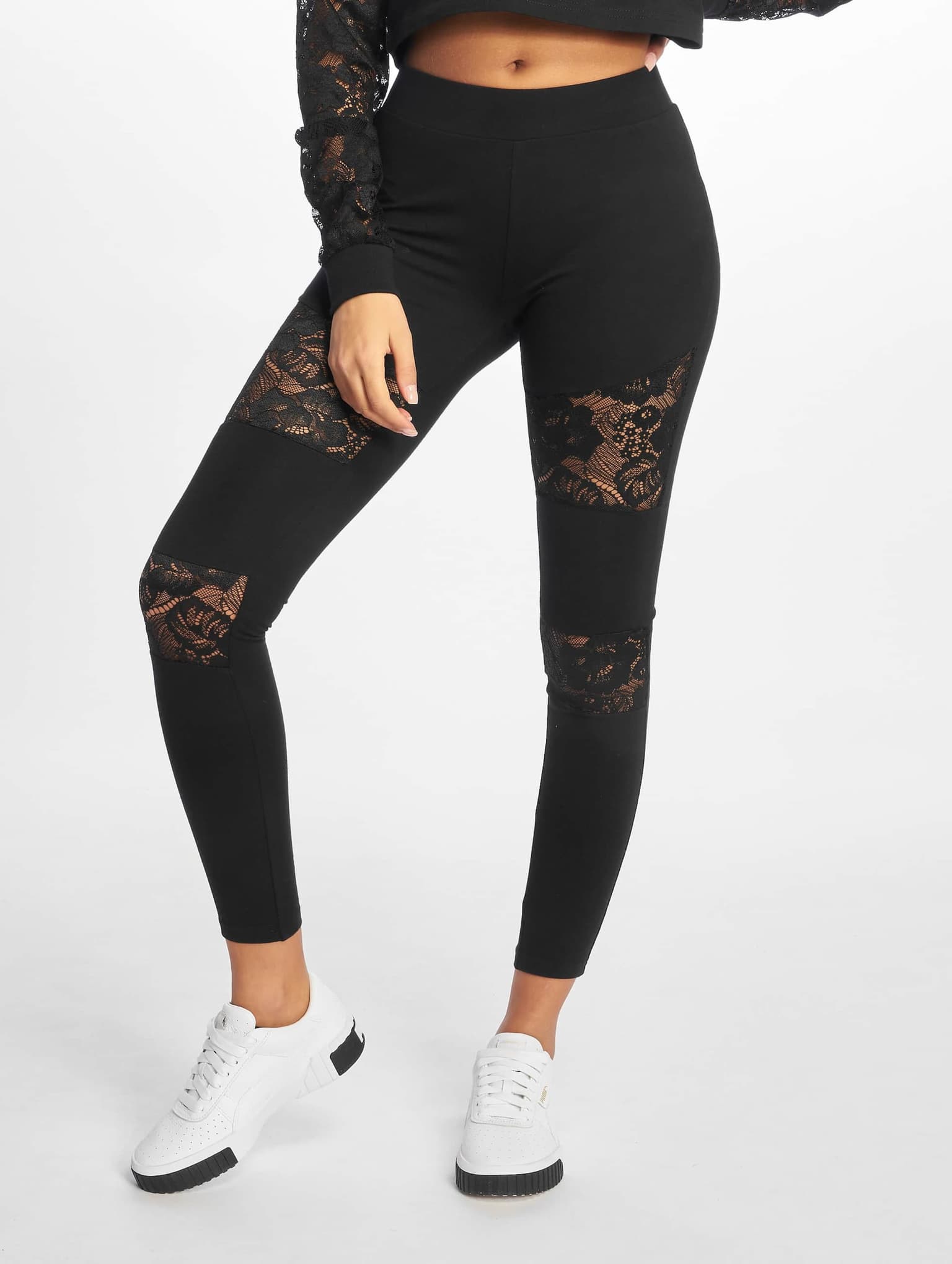 Urban Classics Ladies Laces Inset Leggings – Bild 3